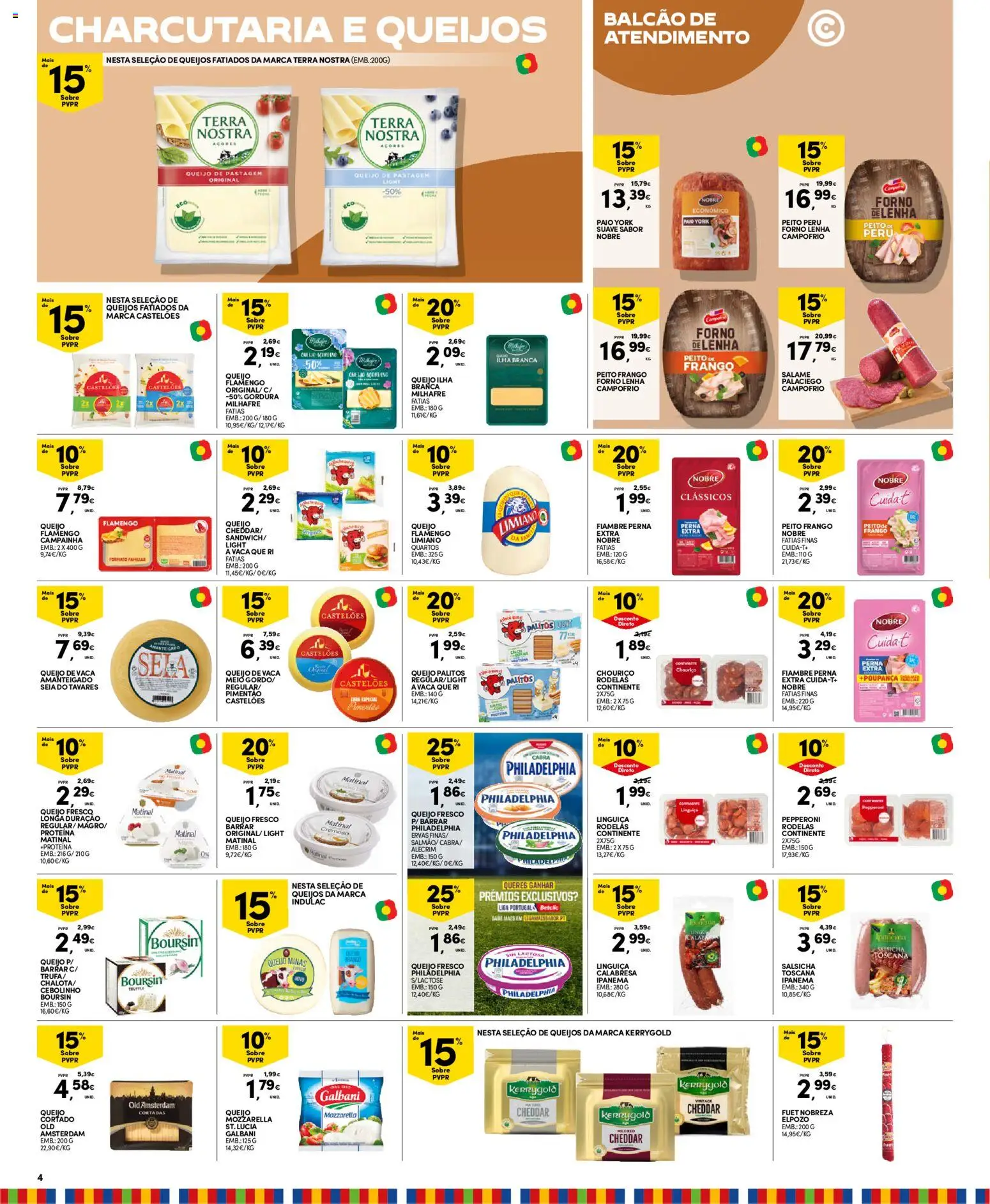 Continente - Madeira │ válido de 27.01.2026 | Página: 4 | Produtos: Peito de frango, Salsicha, Cheddar, Proteina