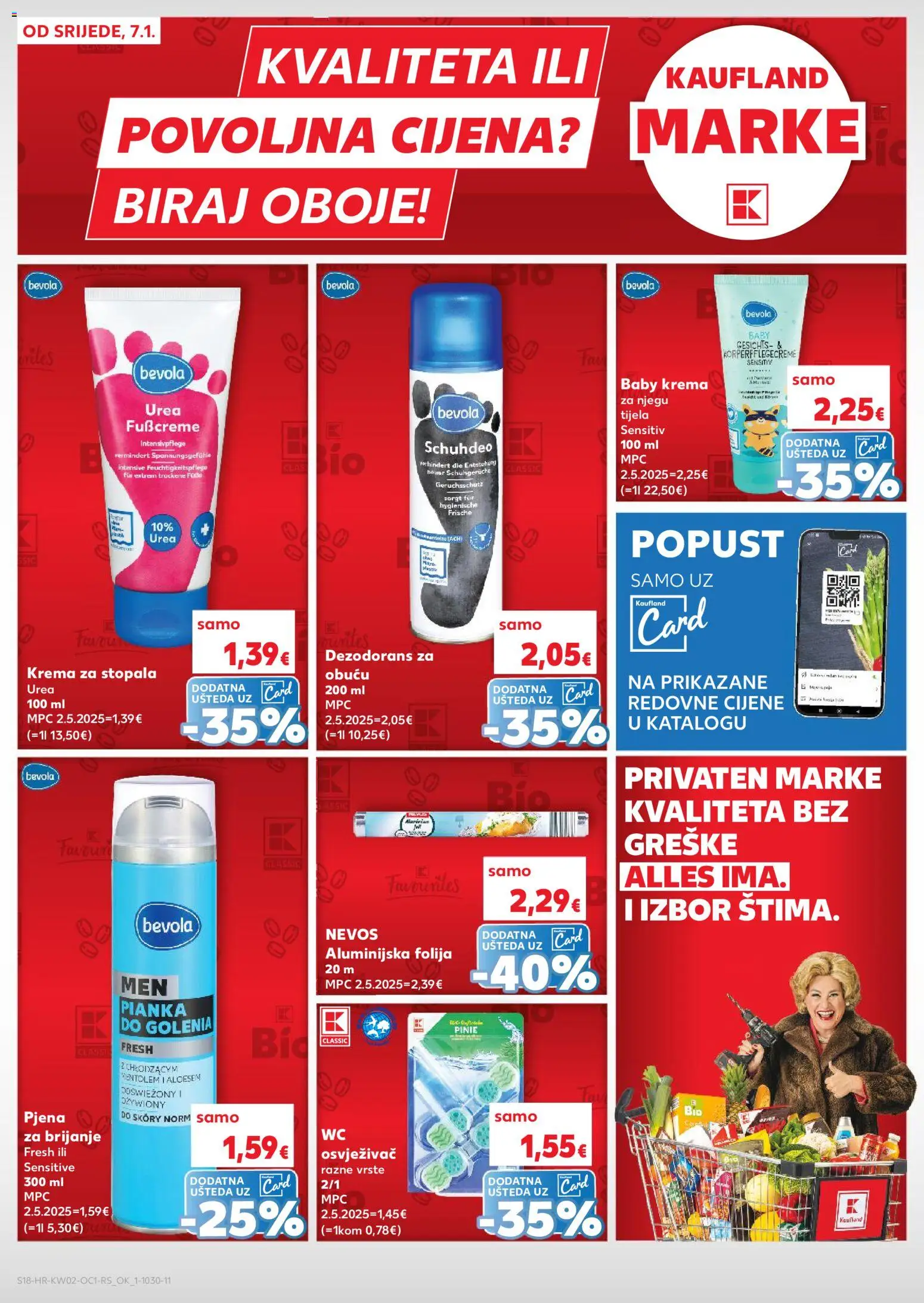Kaufland katalog | vrijedi od 07.01.2026 | Stranica: 18 | Proizvodi: Krema za stopala, Pjena za brijanje, Dezodorans, Krema
