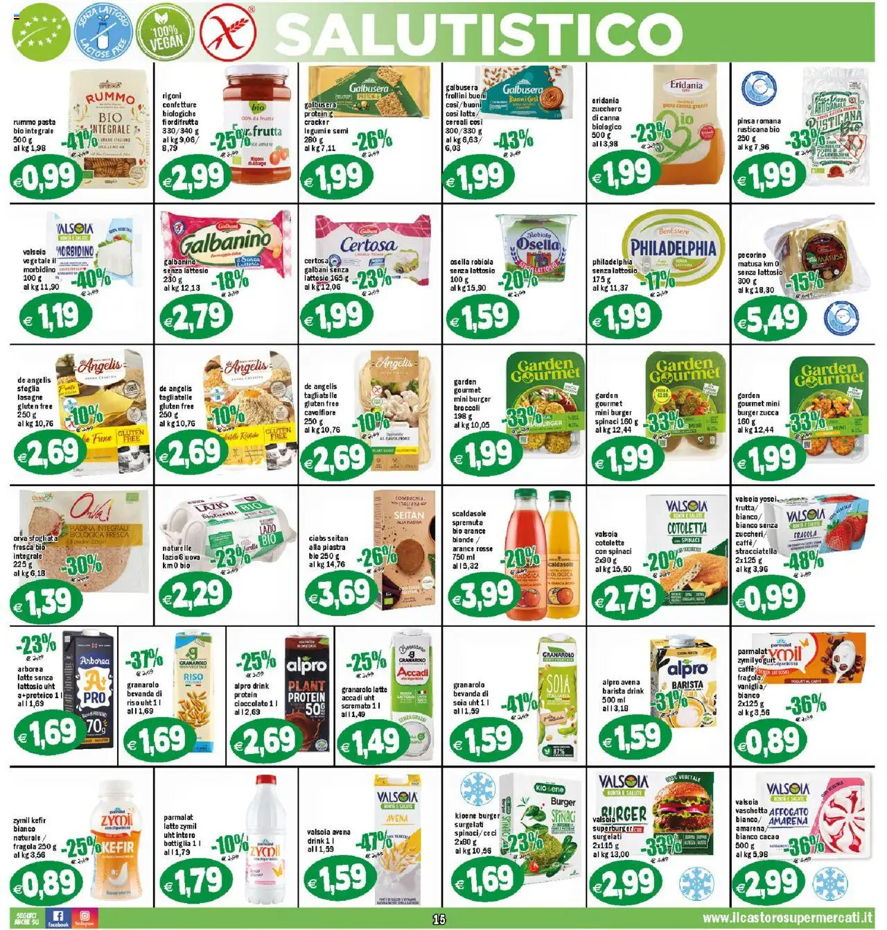 Volantino Il Castoro del 18.08.2025 | Pagina: 15 | Prodotti: Cereali, Frutta, Amarena, Robiola