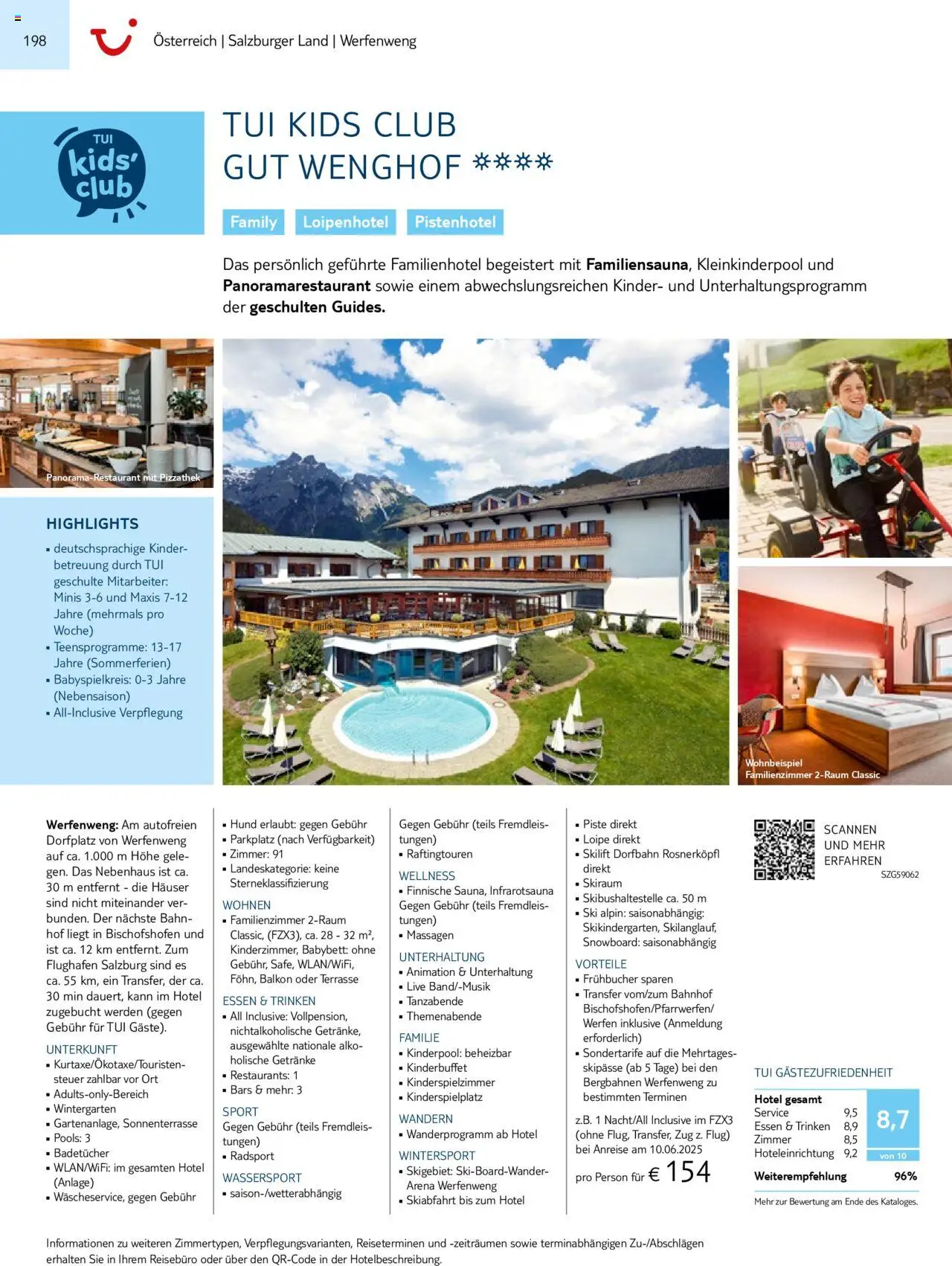 TUI Prospekt 	 – gültig ab 01.11.2024 | Seite: 198 | Produkte: Babybett, Ski, Snowboard