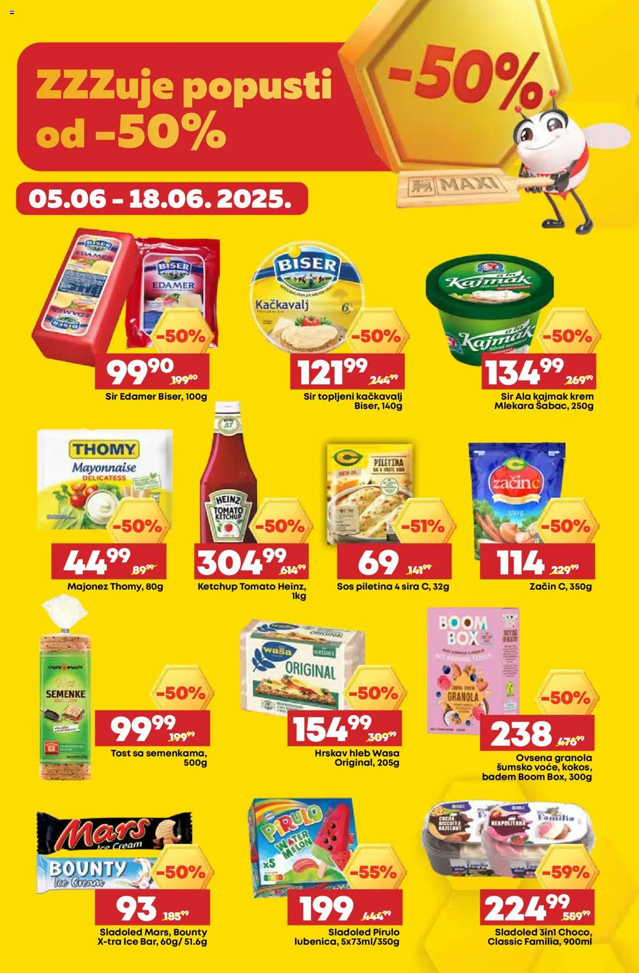 Mega Maxi katalog - važi od 12.06.2025 | Strana: 3 | Proizvode: Bounty, Kačkavalj, Heinz, Kajmak