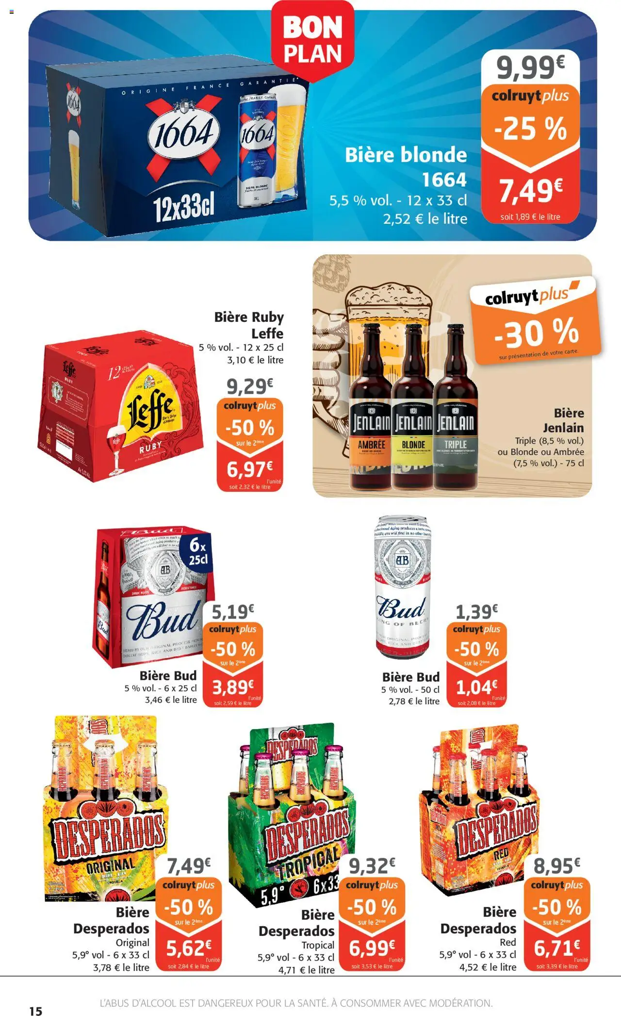  | Page: 15 | Produits: Biere blonde 1664, Desperados, Bière blonde, Bière