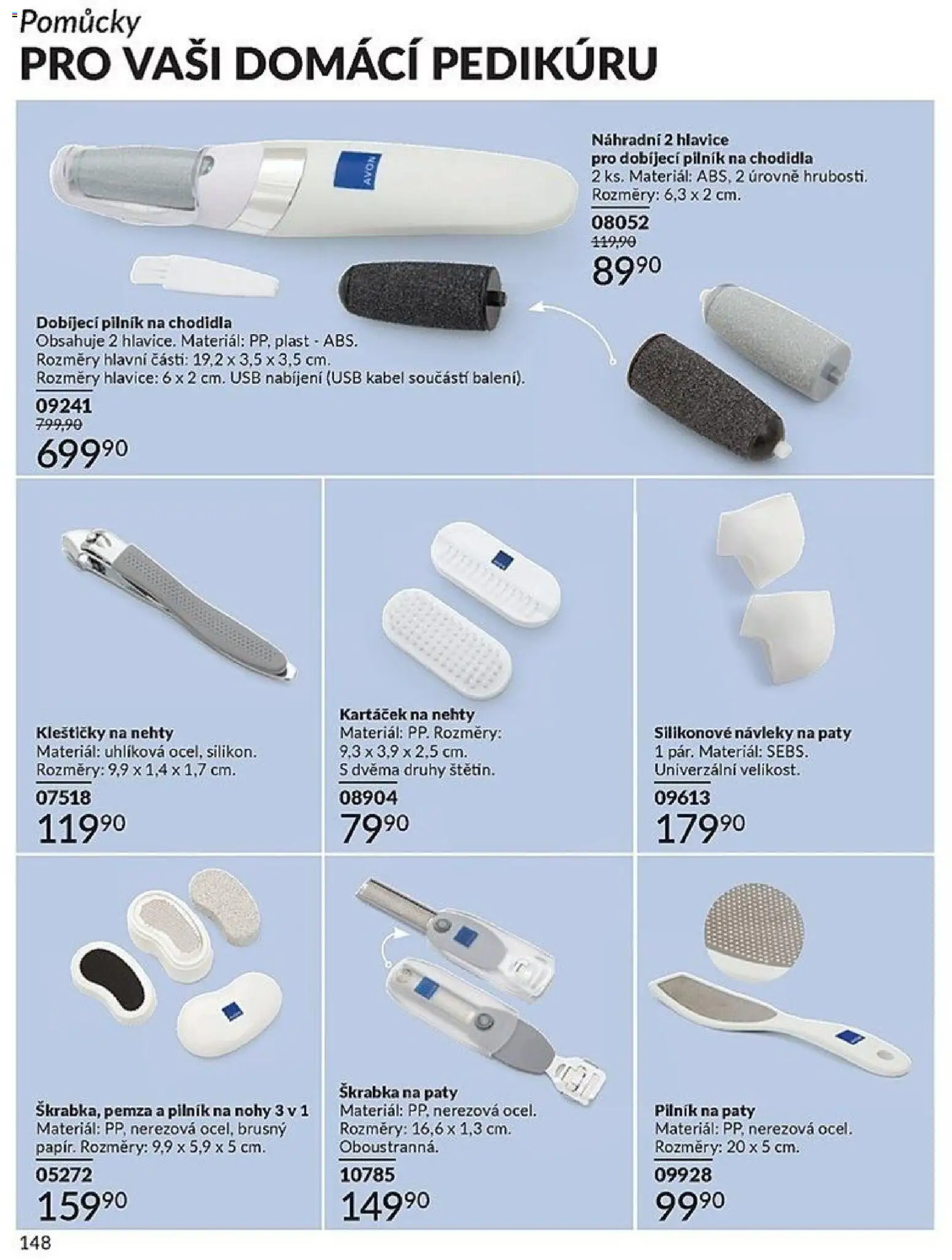Avon Katalog 04/2026 od 01.04.2026 | Strana: 148 | Produkty: Škrabka, Kabel, USB, Nehty