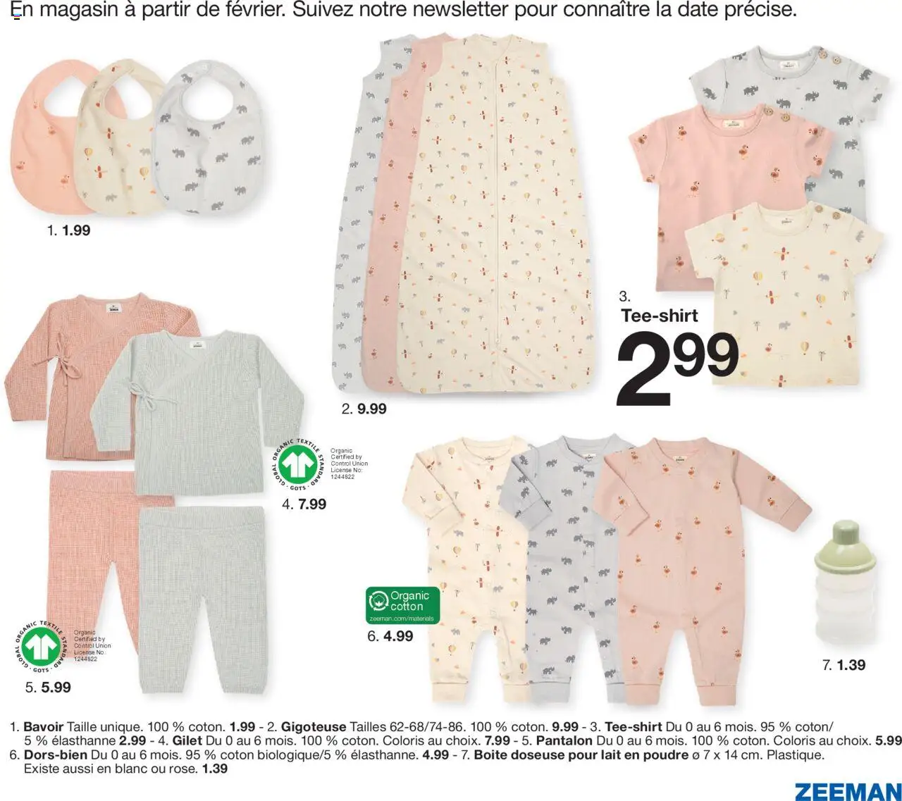  | Page: 9 | Produits: Coton, Poudre, Gilet, Pantalon