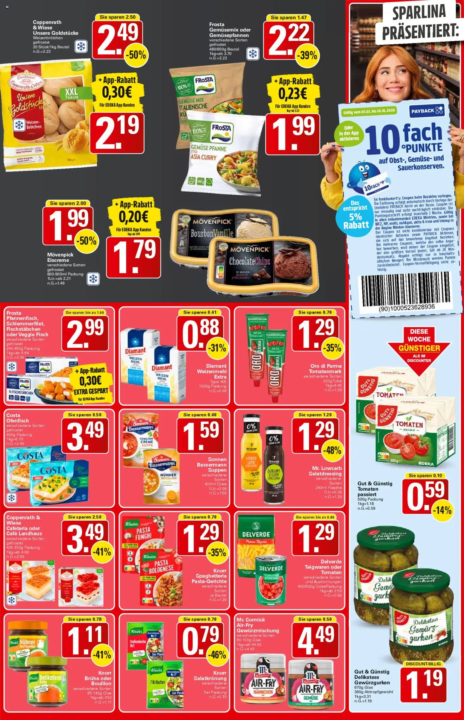 WEZ Prospekt – gültig ab 29.12.2025 | Seite: 11 | Produkte: Frosta, Fisch, Fischstabchen, Bourbon