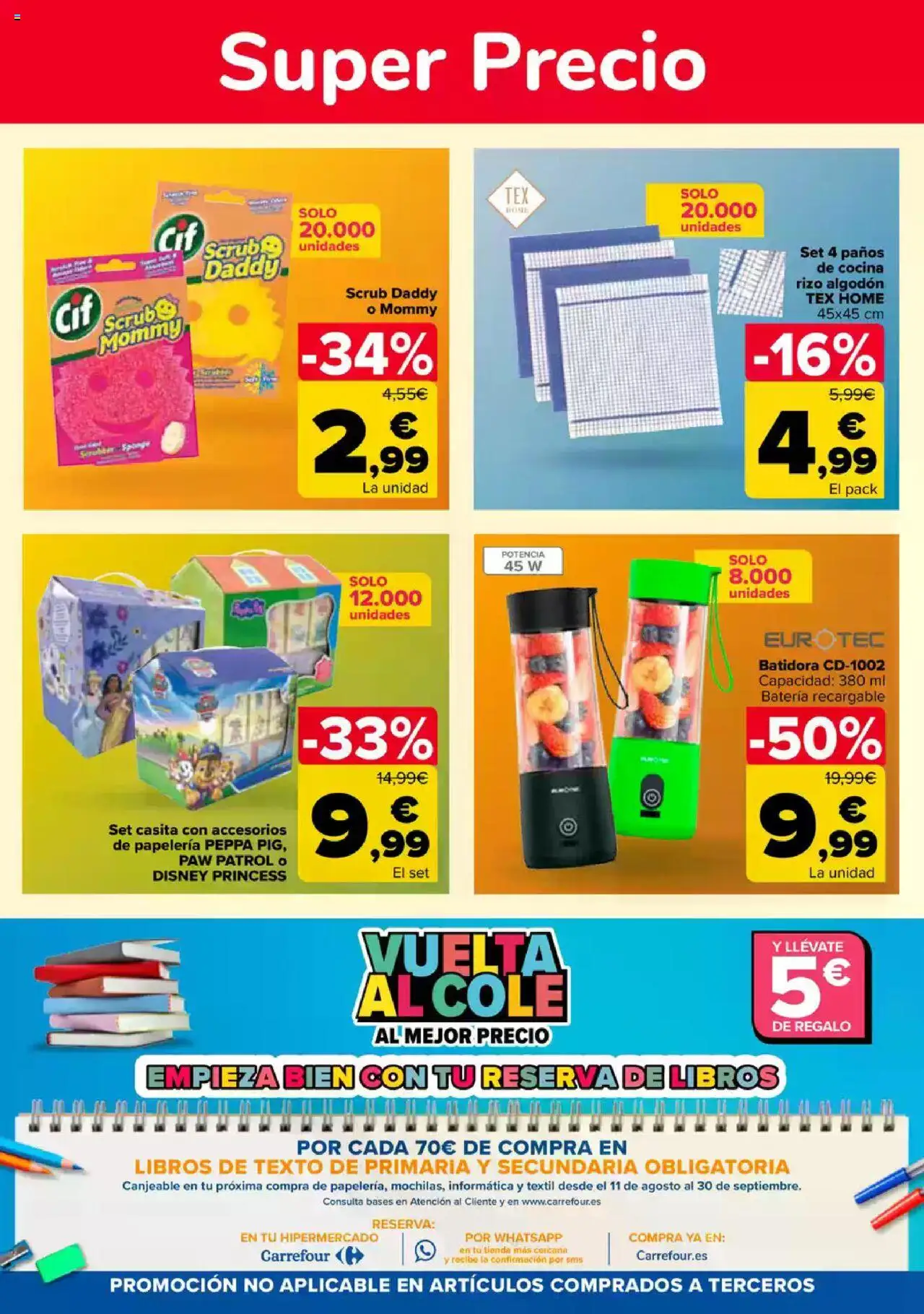 Carrefour folleto │ válido desde el 08.08.2025 | Página: 76 | Productos: Cocina, Batidora, Batería