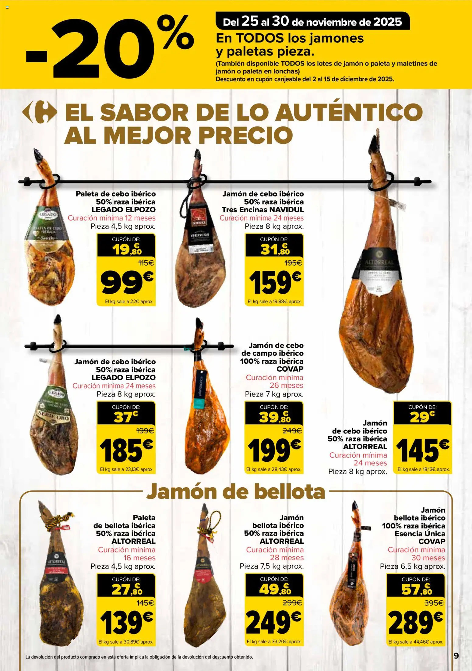 Carrefour folleto │ válido desde el 25.11.2025 | Página: 11 | Productos: Jamón