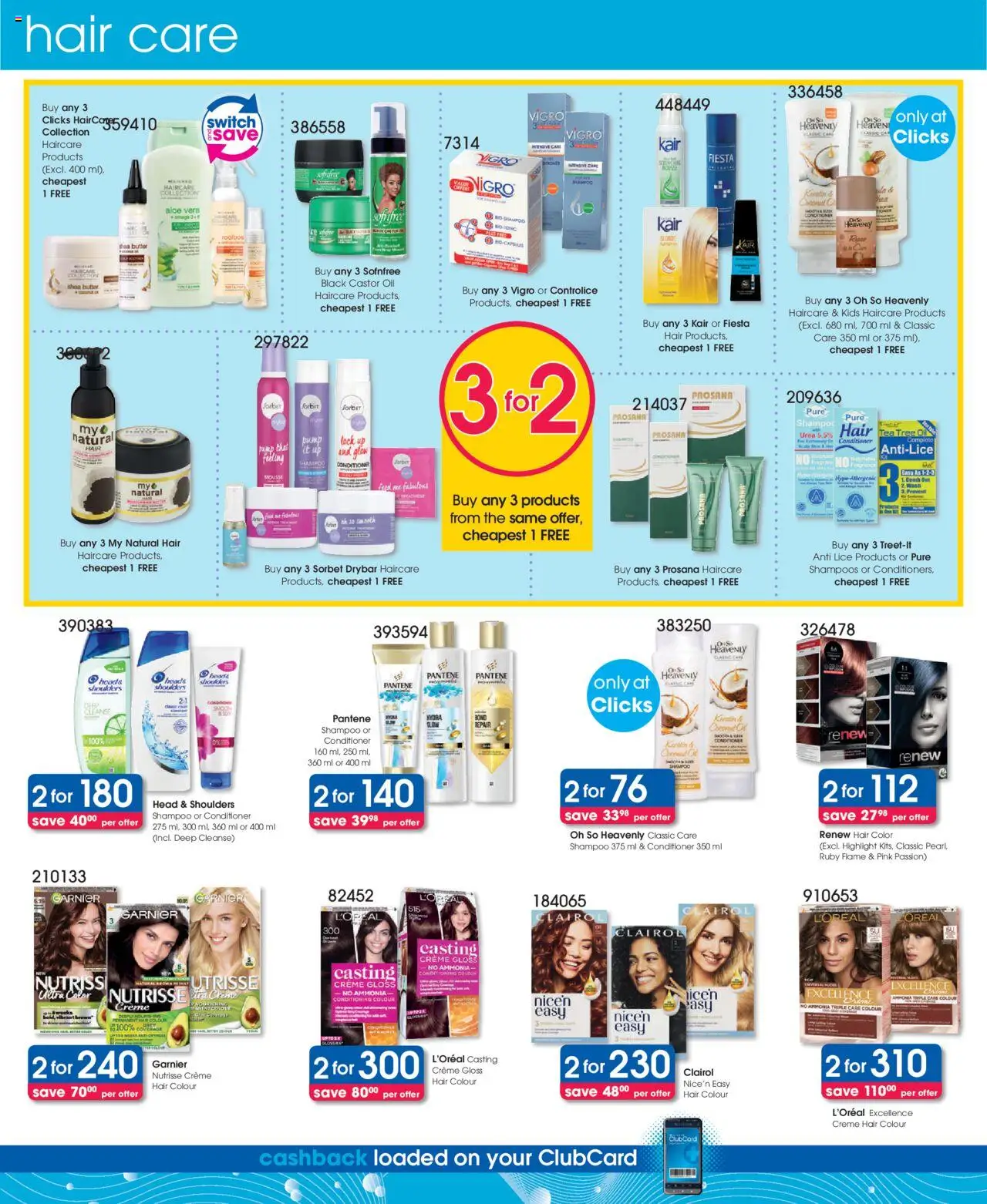 Clicks Specials │ valid from 07.08.2025 | Page: 42 | Products: Hair colour, Switch, Conditioner, Hair color