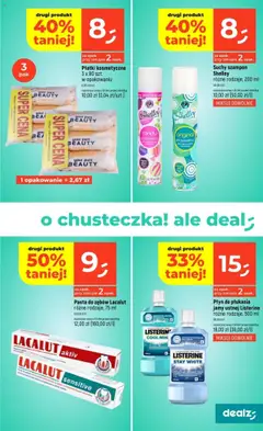 Dealz Gazetka od 24.07.2025 | Strona: 19 | Produkty: Szampon, Płatki kosmetyczne, Płatki, Pasta do zębów