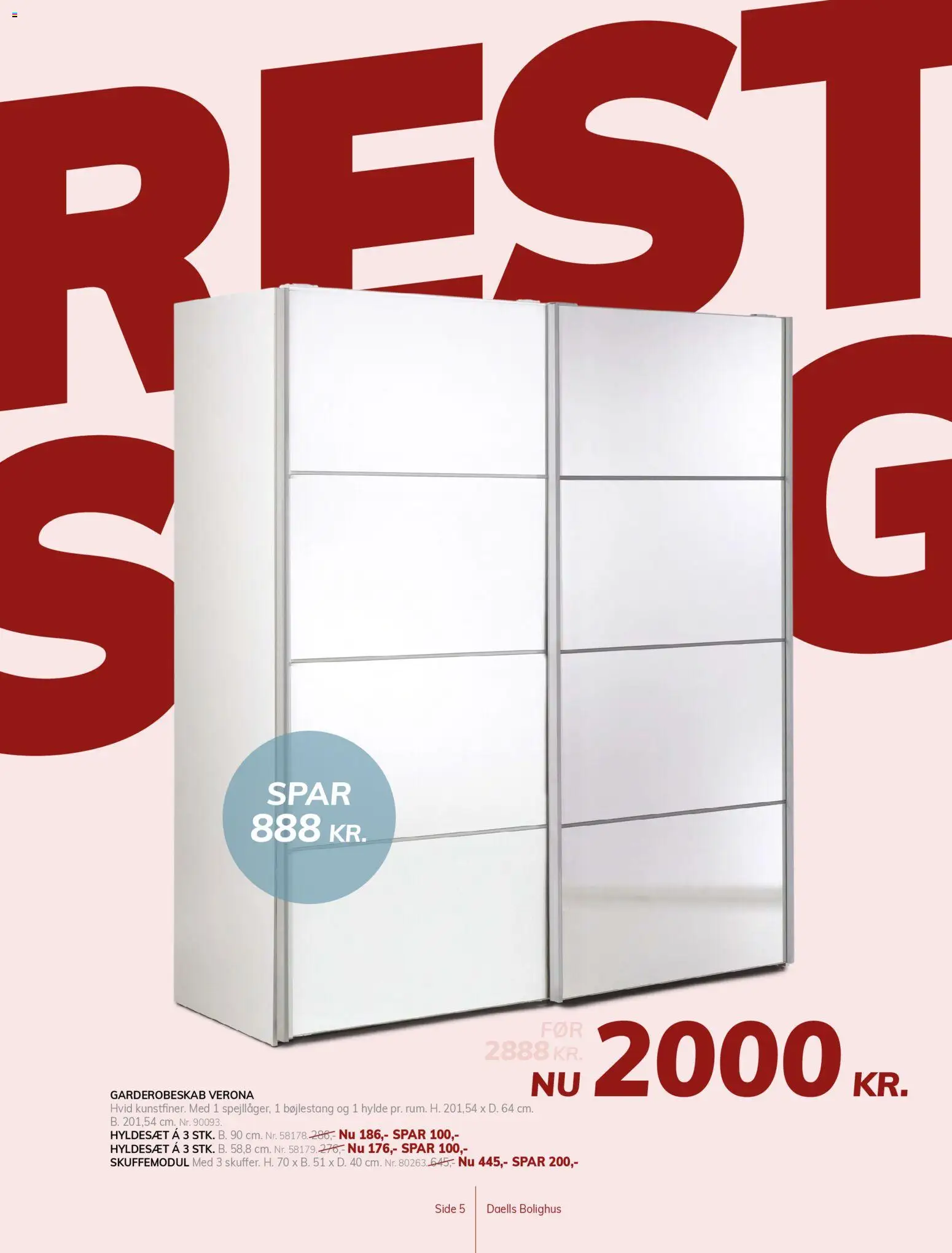 Daells Bolighus tilbudsavis – gyldig fra 26.12.2025 | Side: 5 | Produkter: Hylde