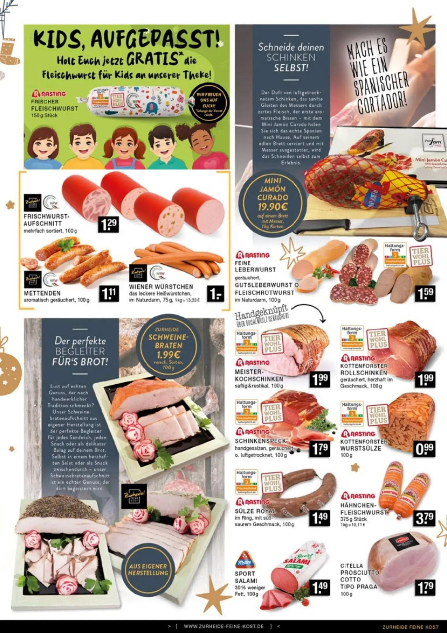 Edeka Zurheide Prospekt 	 – gültig ab 24.11.2025 | Seite: 3 | Produkte: Hahnchen, Wiener wurstchen, Salami, Salat