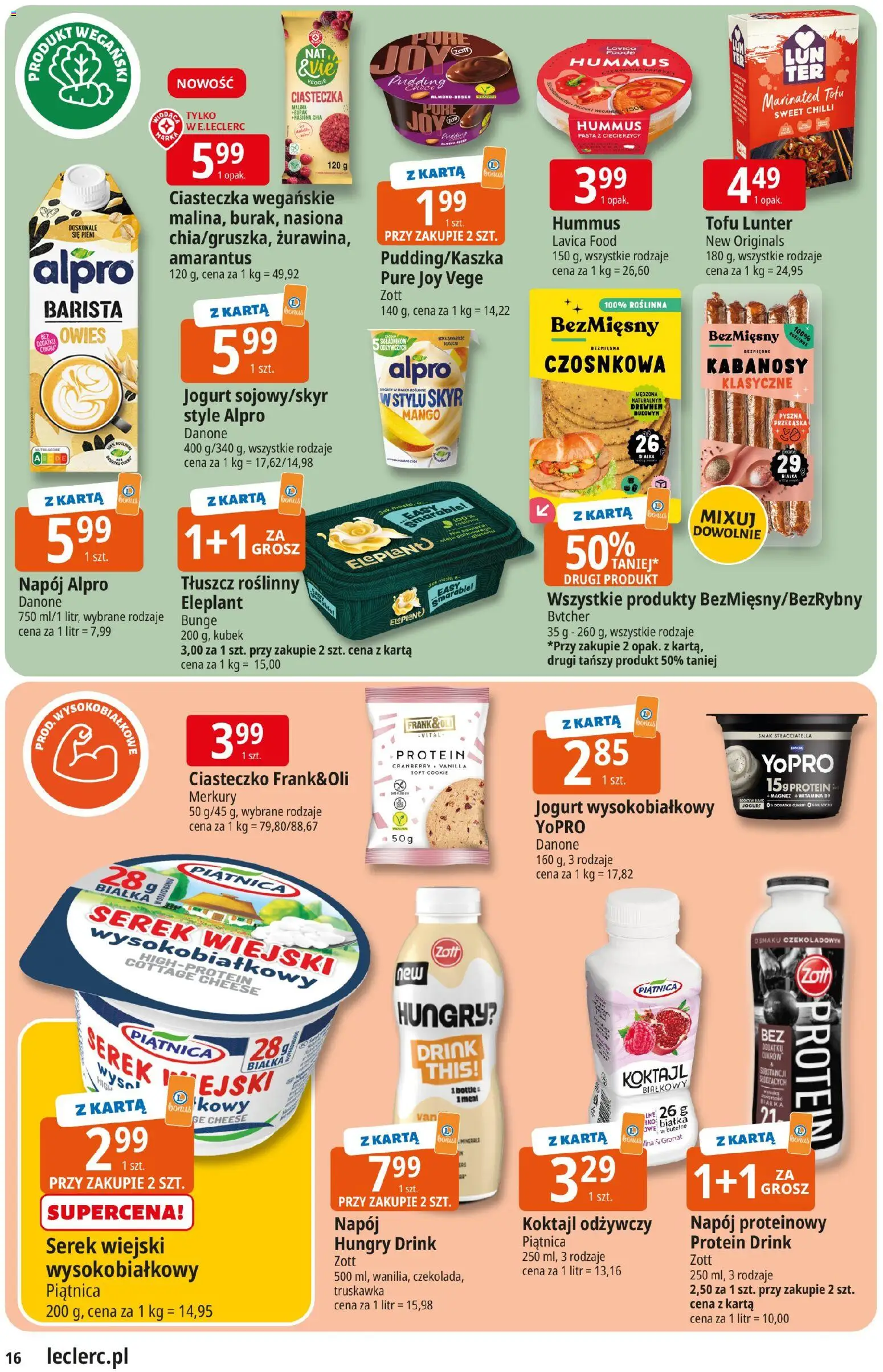 E.Leclerc Gazetka - Radom od 24.02.2026 | Strona: 16 | Produkty: Burak, Malina, Serek, Skyr