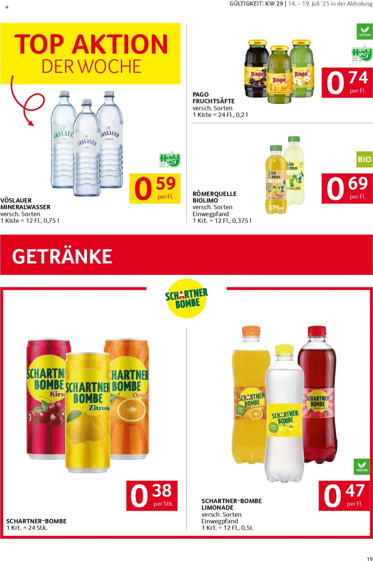 Transgourmet Flugblatt gültig ab 13.07.2025 | Seite: 19 | Produkte: Zitrone, Himbeere