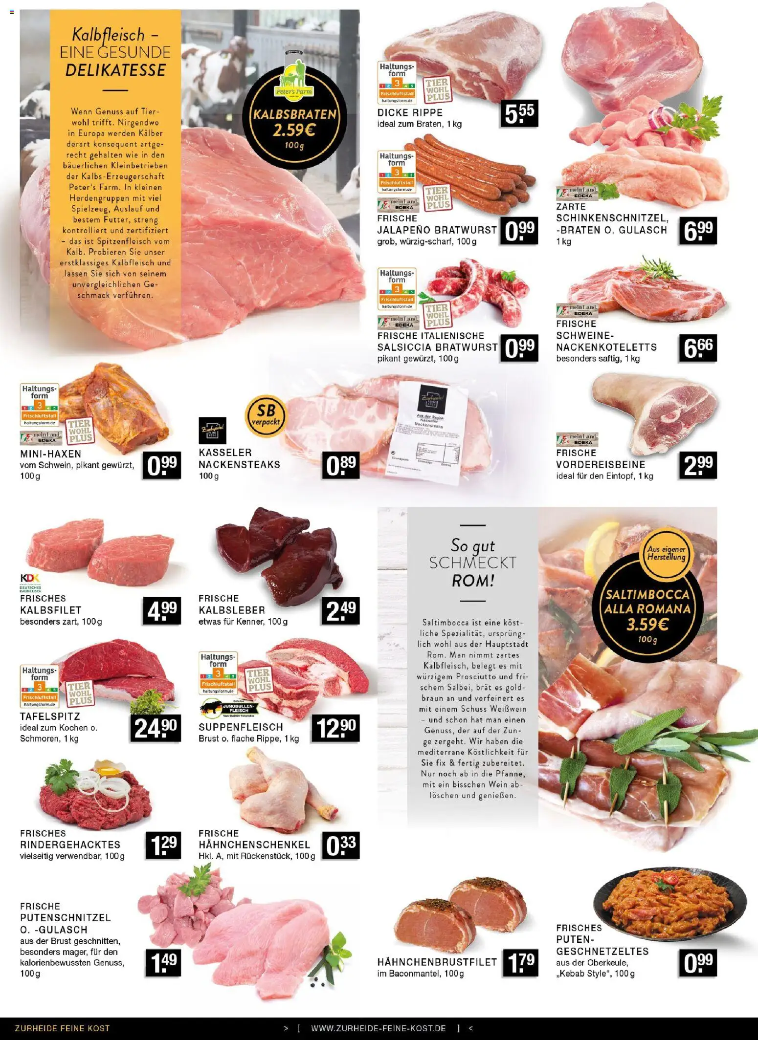 Edeka Zurheide Prospekt – gültig ab 09.03.2026 | Seite: 2 | Produkte: Nackensteaks, Tafelspitz, Bratwurst, Fleisch
