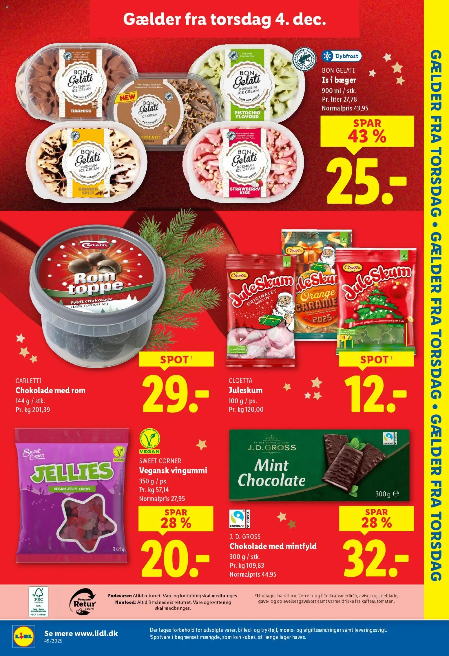 Lidl tilbudsavis – gyldig fra 30.11.2025 | Side: 5 | Produkter: Chokolade, Vingummi, Nougat, Søm
