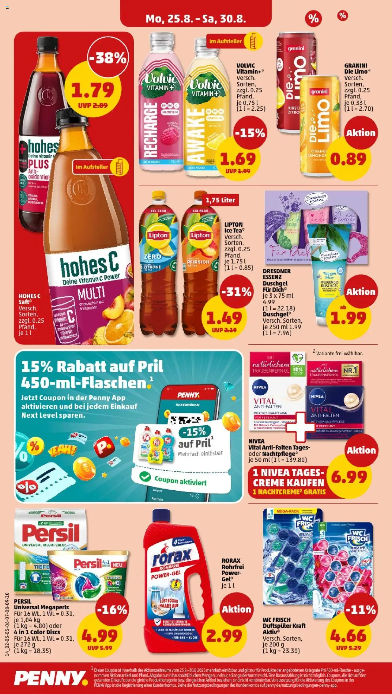 Penny - Hamburg - gültig ab dem 25.08.2025 | Seite: 14 | Produkte: Öl, Bad, Hohes c, Pril