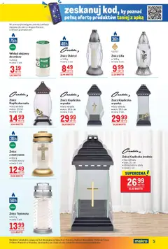 Makro Gazetka od 16.09.2025 | Strona: 5 | Produkty: Daktyl, Znicz kapliczka