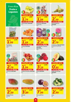 Auchan folheto │ válido de 18.09.2025 | Página: 5 | Produtos: Maça, Melão, Mamão, Uvas