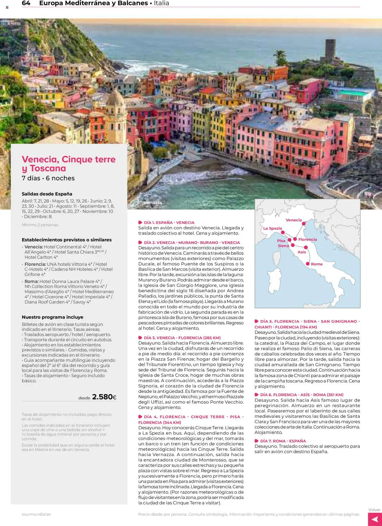 Viajes El Corte Inglés - España e Europa │ válido desde el 17.03.2025 | Página: 64 | Productos: Botella de agua, Vino, Agua mineral