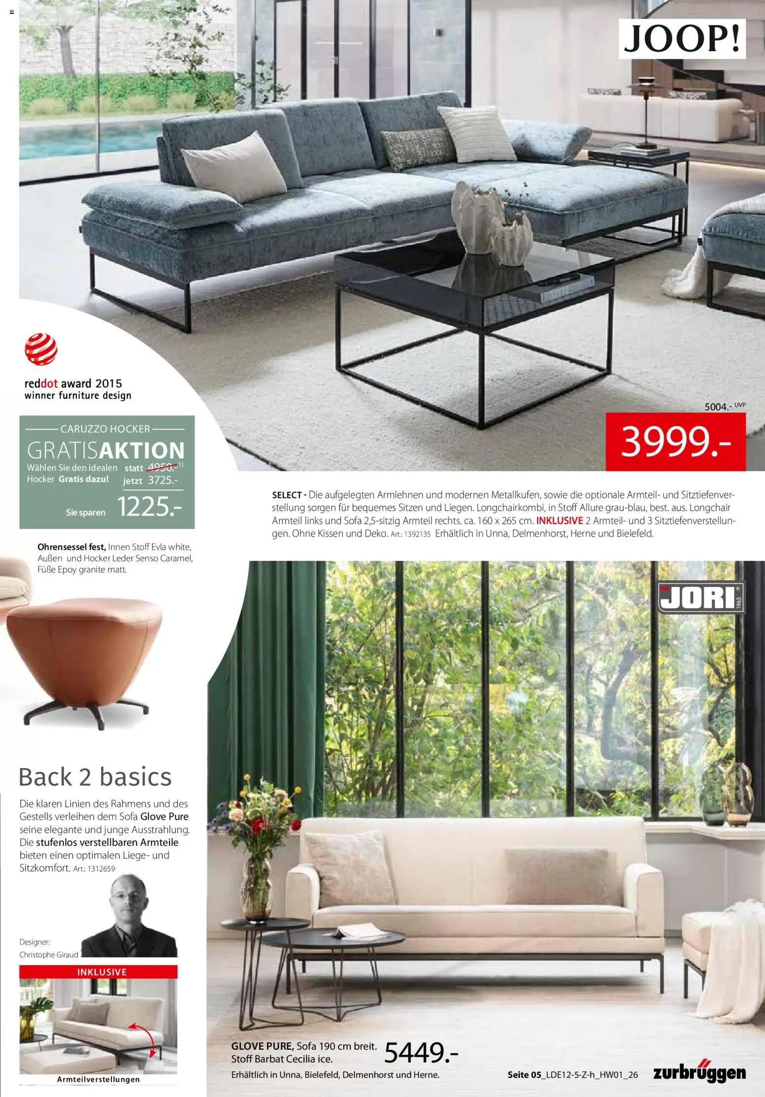 Zurbrüggen  Hochwert-Spezial – gültig ab 29.12.2025 | Seite: 7 | Produkte: Hocker, Kissen, Sofa, Liege