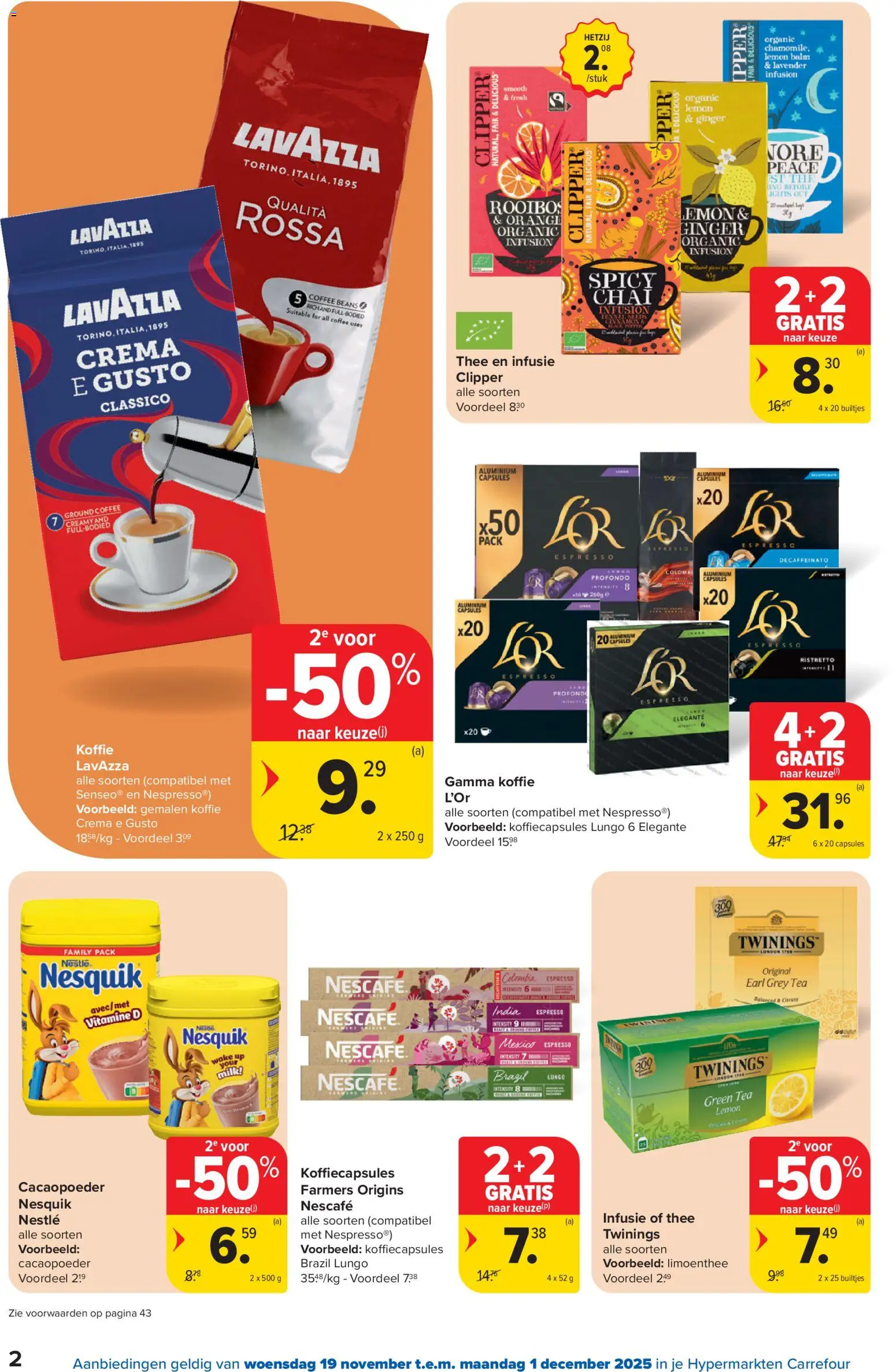 {H1} | Pagina: 2 | Producten: Thee, Csirkecombfile, Vitamine D, Koffie