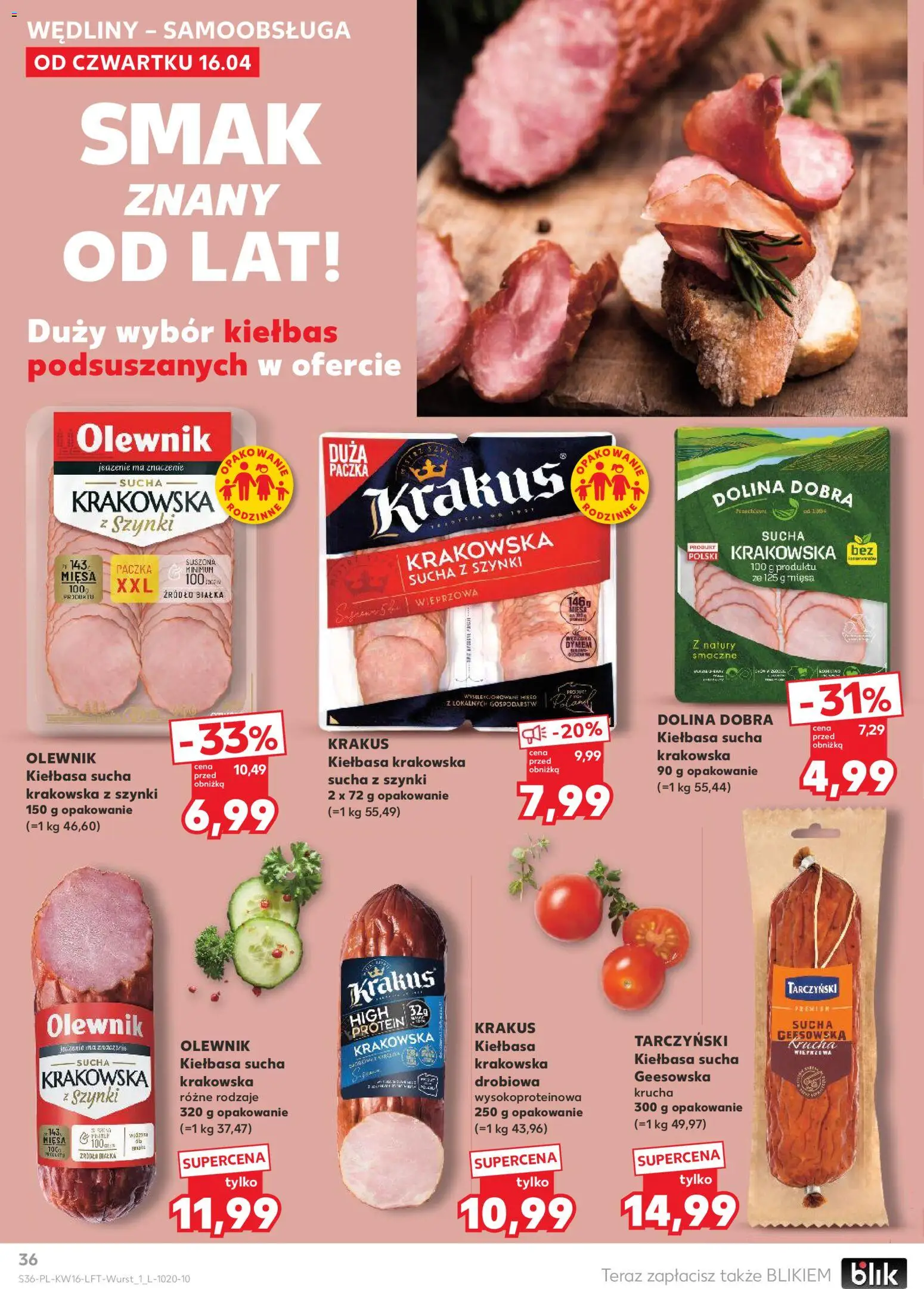 Kaufland Polsko leták od 16.04.2026 | Strana: 36 | Produkty: Protein