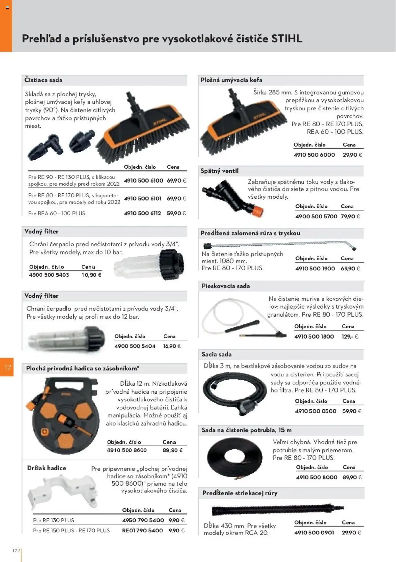 Nové STIHL akcie – leták je platný od 29.09.2025 | Strana: 122 | Produkty: Čerpadlo, Ventil, Rúra, Kefa