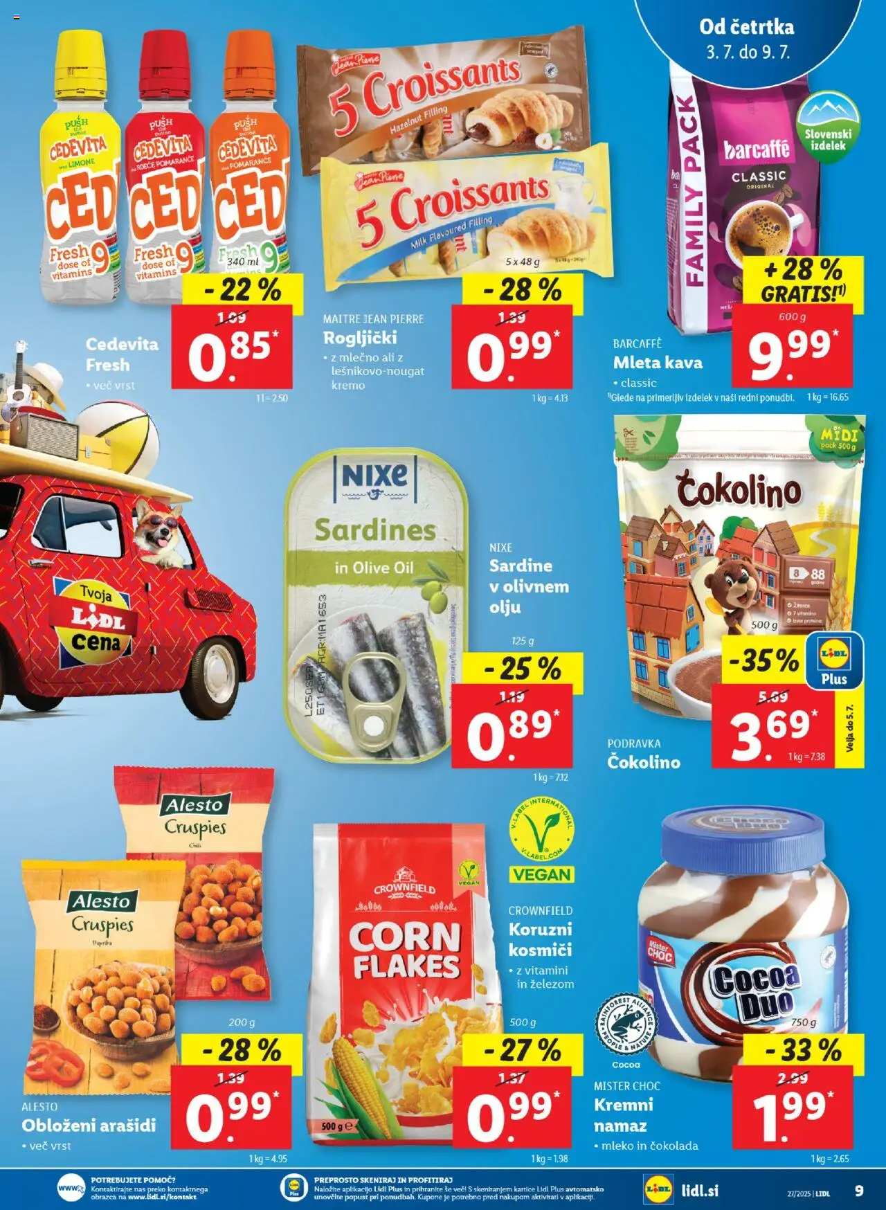 Lidl - Maribor │ velja od 03.07.2025 | Stran: 11 | Izdelki: Rogljički, Namaz, Olive, Pomarance