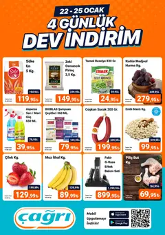 22.01.2026 tarihinden itibaren geçerli olan Çağrı Market kataloğu önizlemesi