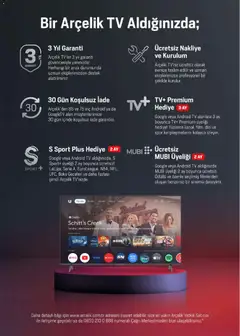 01.11.2025 tarihinden itibaren geçerli olan Arçelik kataloğu önizlemesi | Sayfa: 80 | Ürünler: TV, Video