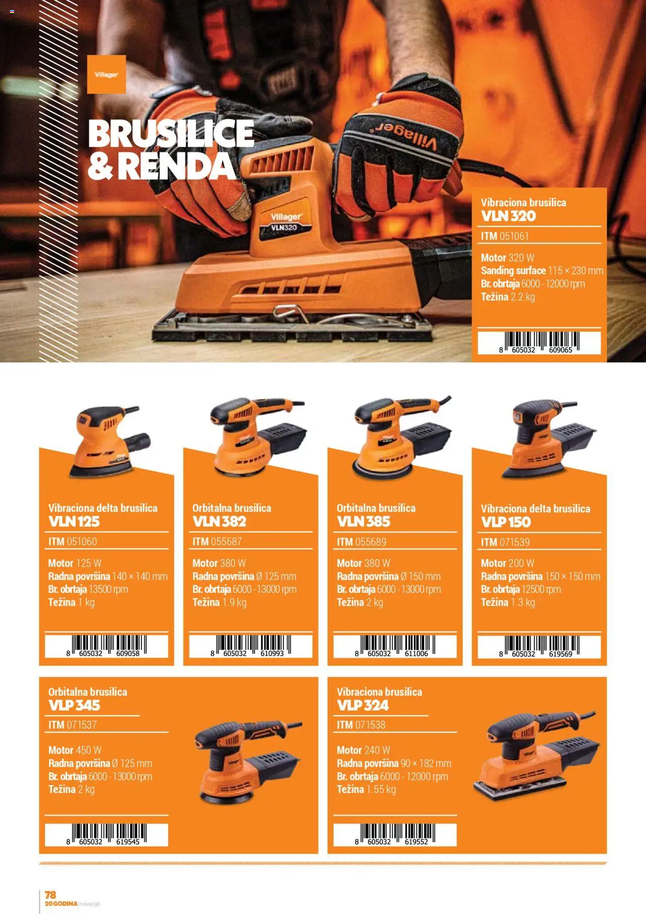 Villager katalog - važi od 13.02.2025 | Strana: 78 | Proizvode: Brusilica
