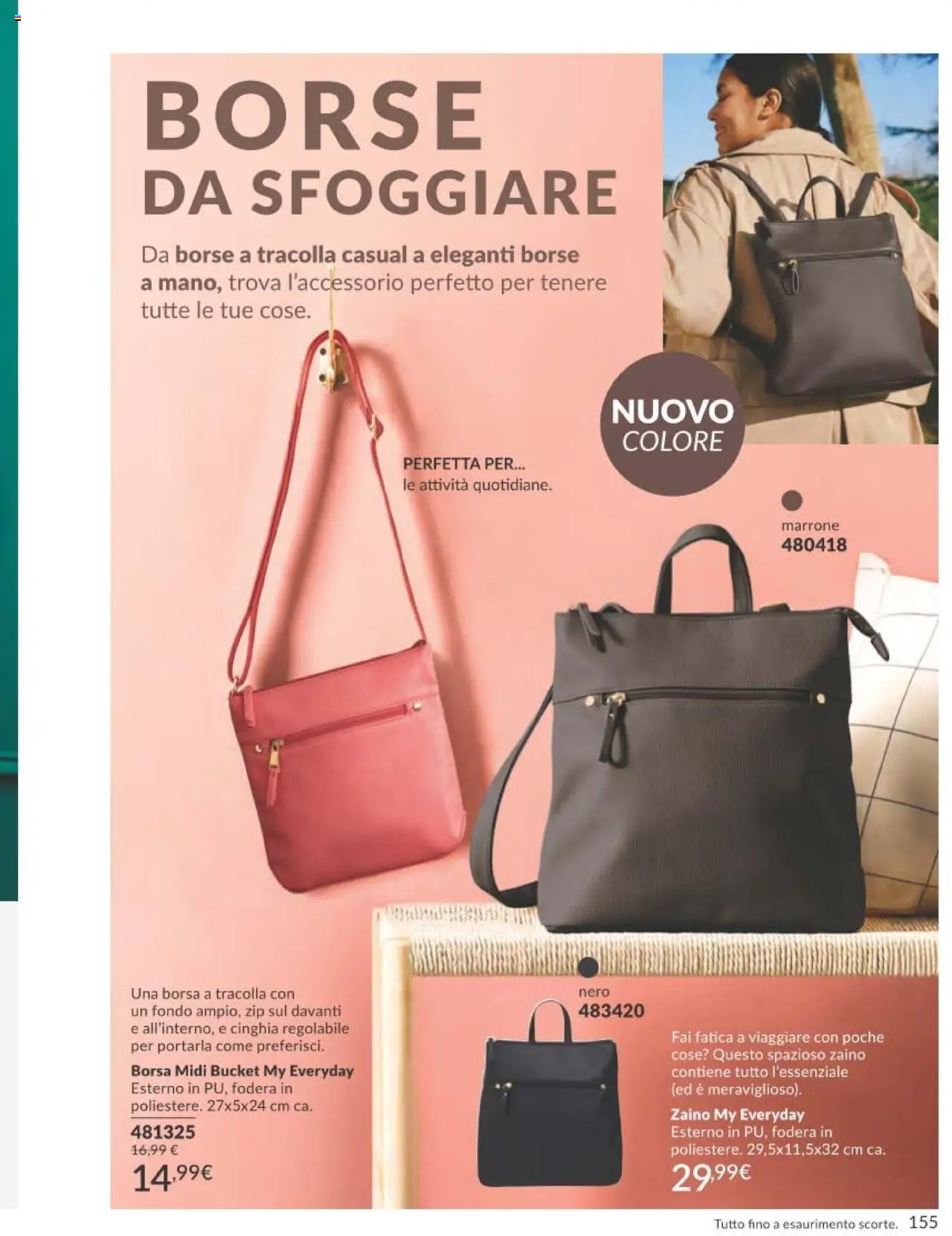 Volantino Avon del 01.10.2025 | Pagina: 155 | Prodotti: Zaino, Borsa