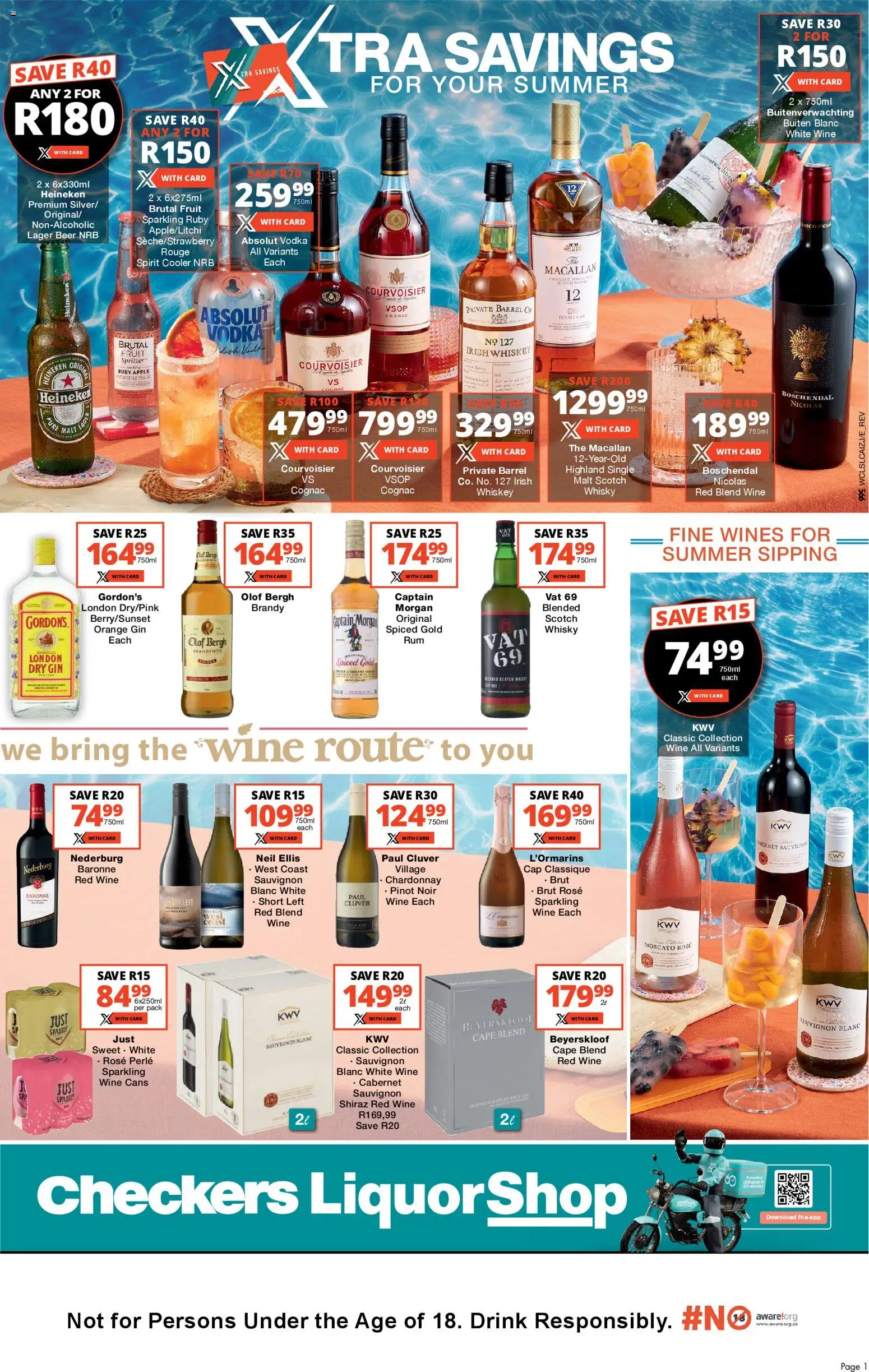 New Checkers catalogue – valid from 24.10.2025 | Page: 1 | Products: Router, Cooler, Wine, Vodka
