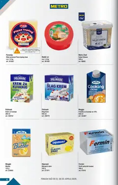 Metro katalog BMPL - pregled Metro kataloga - važi od 01.04.2026 | Strana: 4 | Proizvode: Maslac, Margarin, Šlag krem, Pavlaka
