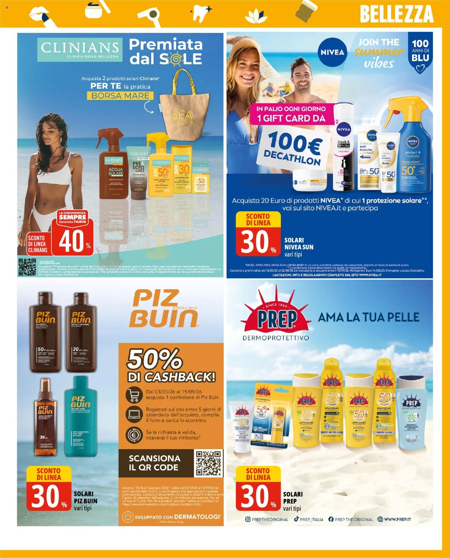 Volantino Tigros del 22.04.2026 | Pagina: 5 | Prodotti: Tè, Acqua, Latte, Borsa