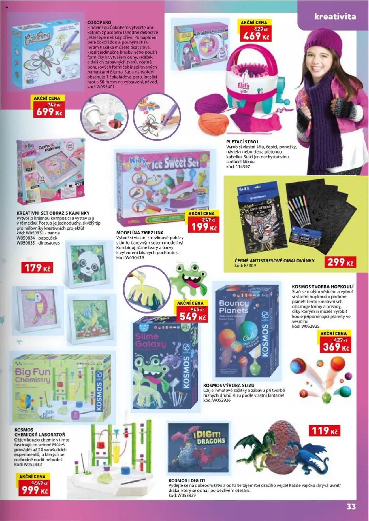 Wiky katalog - Vánoce 2025 od 14.10.2025 | Strana: 33 | Produkty: Poháry, Dinosaurus, Vejce, Stan