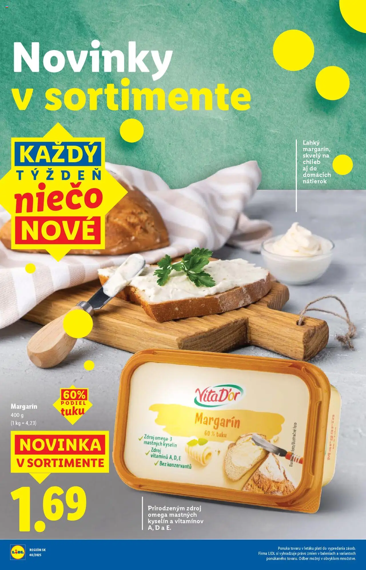 Nové Lidl akcie – leták je platný od 29.09.2025 | Strana: 26 | Produkty: Chlieb
