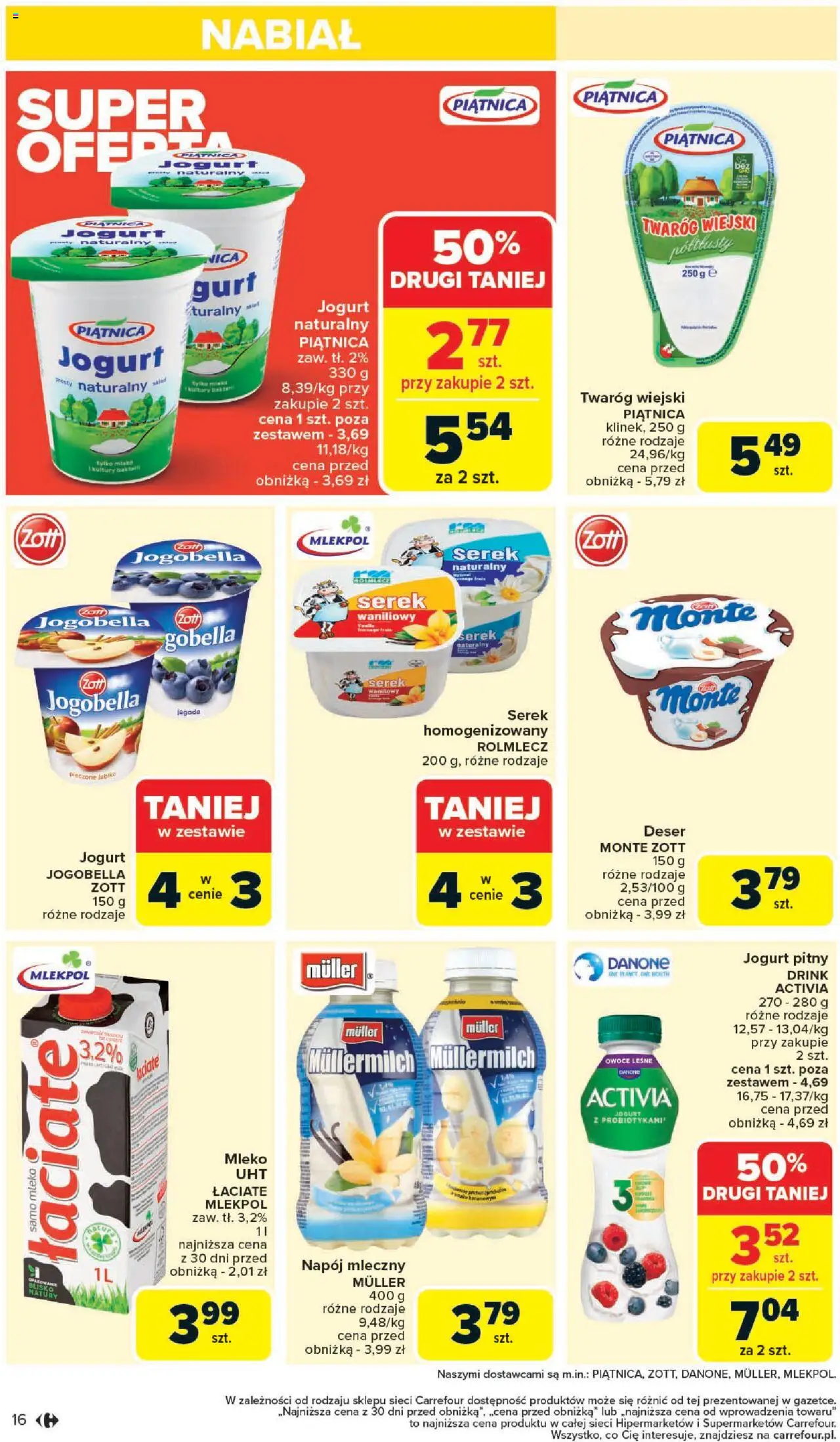 Carrefour Gazetka od 09.06.2025 | Strona: 18 | Produkty: Jogurt naturalny, Mleko, Jogurt, Owoce