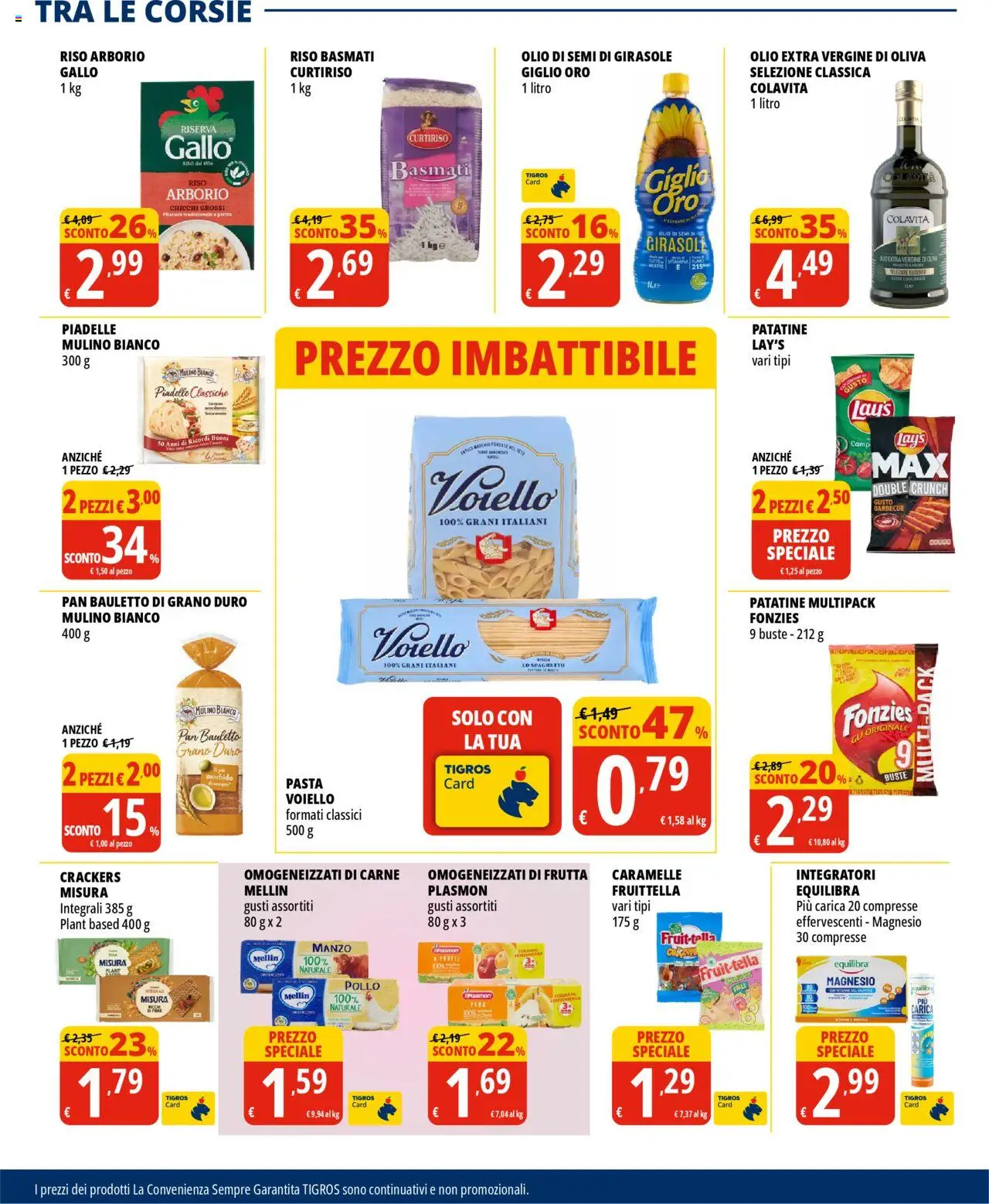 Volantino Tigros del 19.08.2025 | Pagina: 13 | Prodotti: Patatine, Barbecue, Pasta, Olio extra vergine