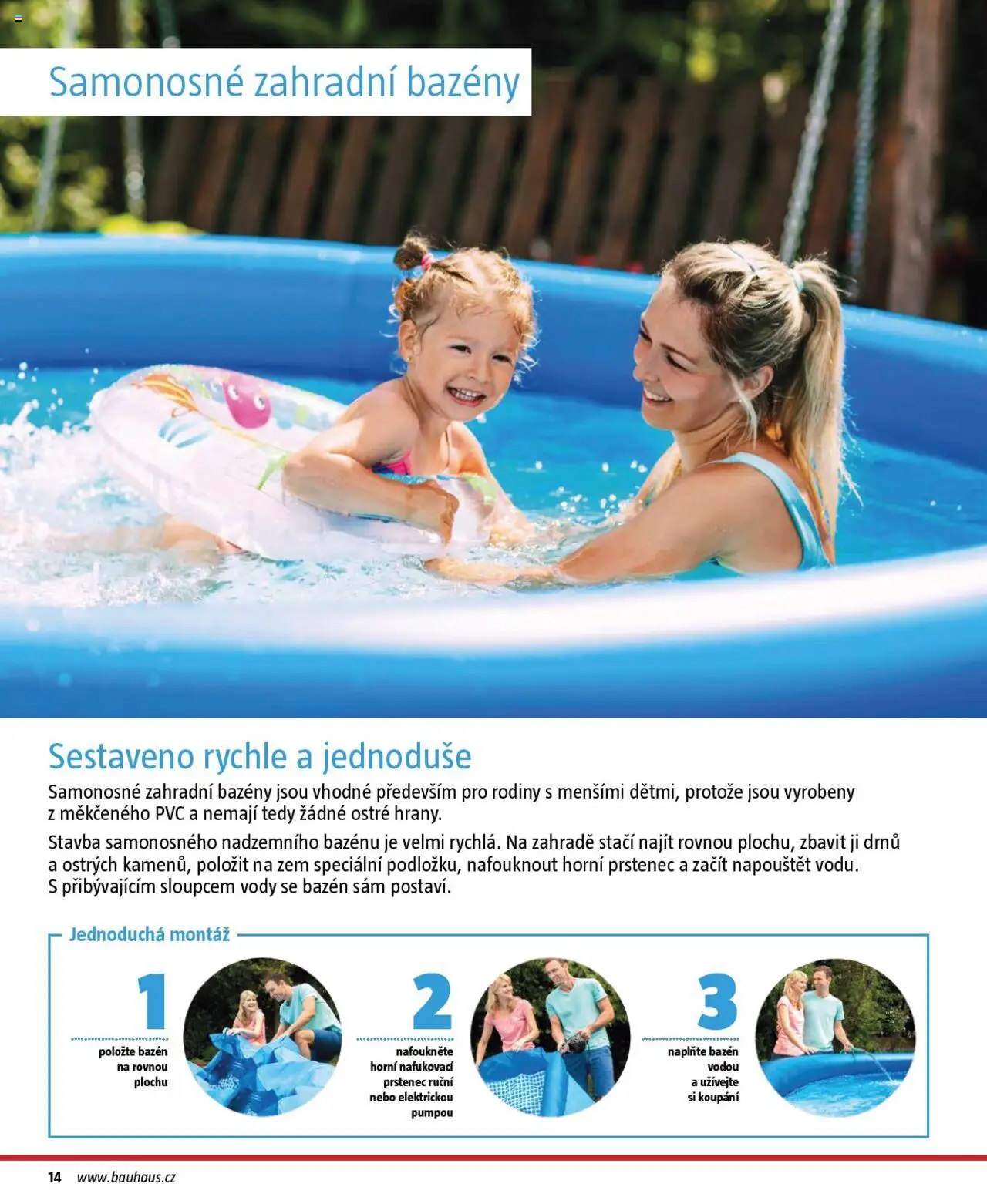 Bauhaus katalog Bazény a vířivky od 26.06.2025 | Strana: 14 | Produkty: Bazény, Bazén