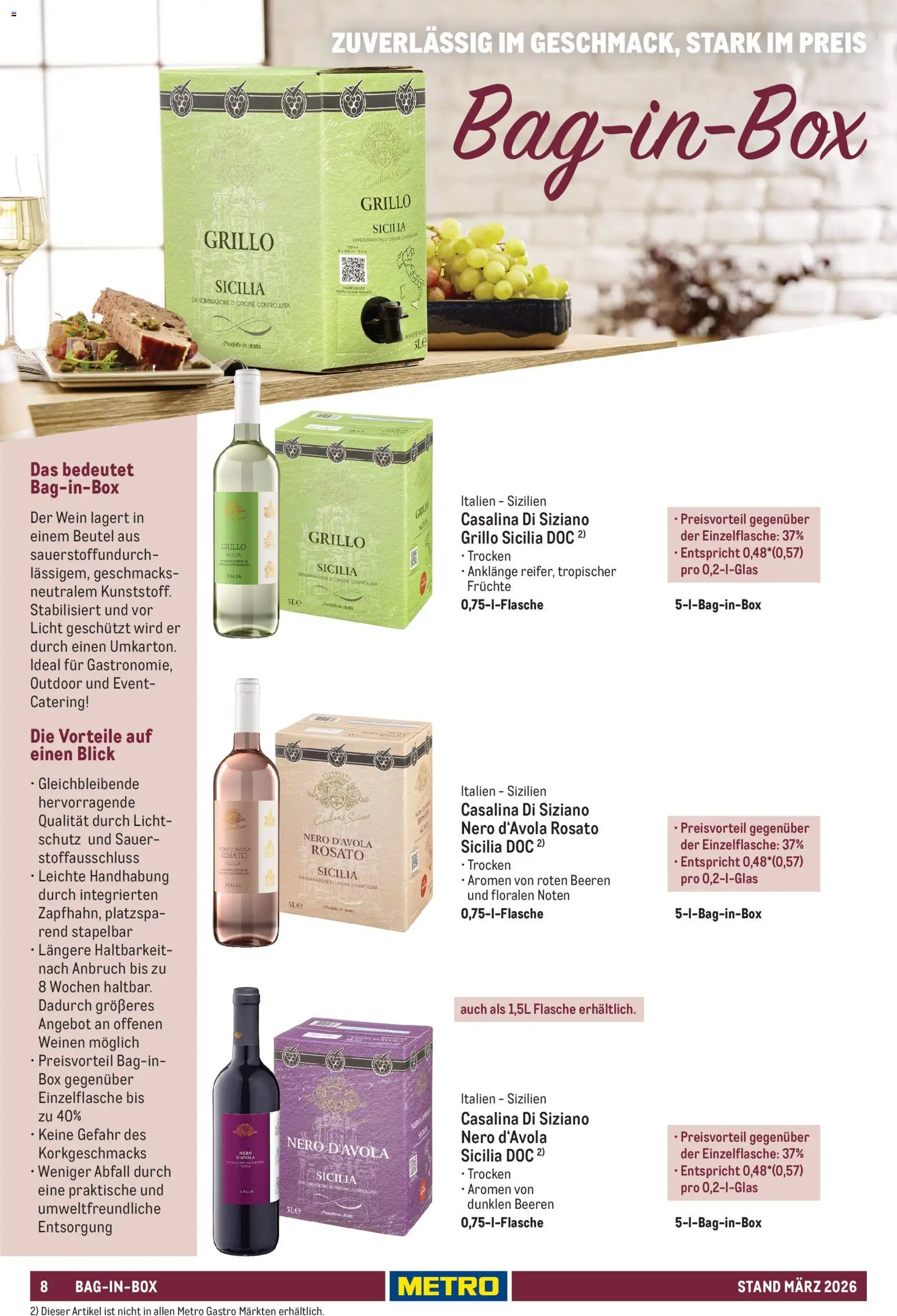 Metro Hauswein-Katalog – gültig ab 03.03.2026 | Seite: 8 | Produkte: Box, Wein