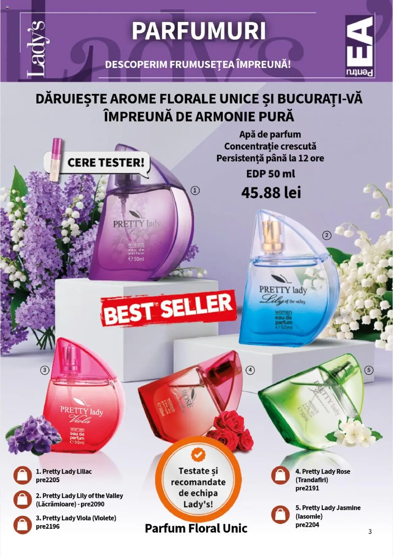 Noul catalog Lady’s – valabil de la 25.09.2025 | Pagină: 5 | Produse: Apă de parfum, Parfum, Apă