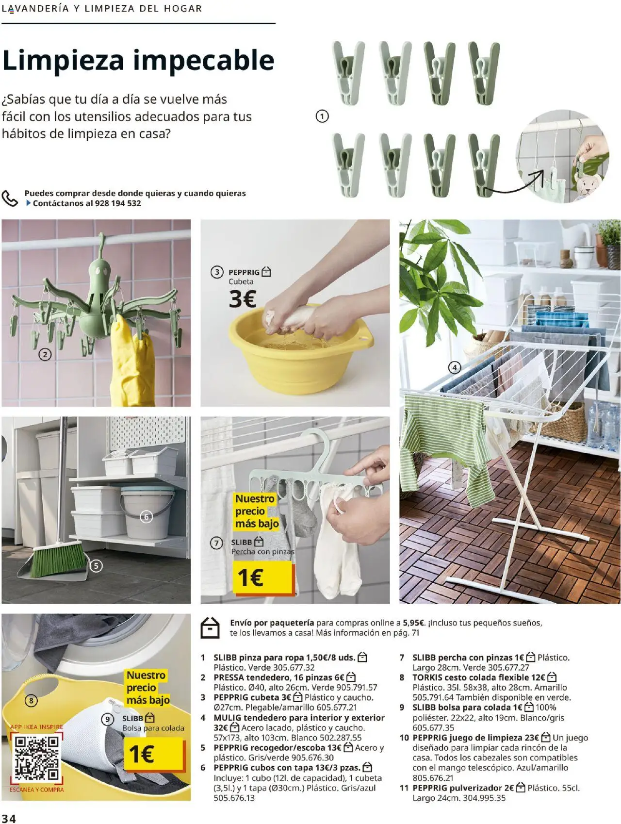 Catálogo IKEA Accesorios y decoración │ válido desde el 04.02.2025 | Página: 34 | Productos: Percha, Ropa, Tendedero, Bolsa