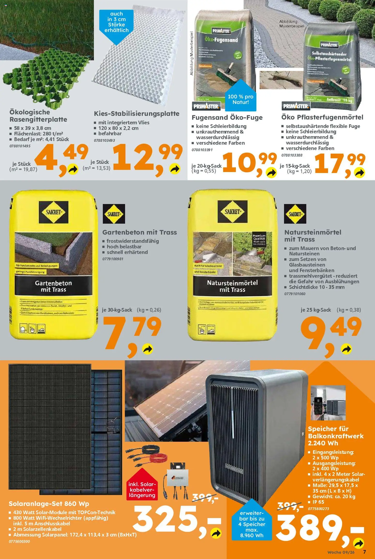 Globus Baumarkt Prospekt 	 – gültig ab 23.02.2026 | Seite: 7 | Produkte: Gewicht