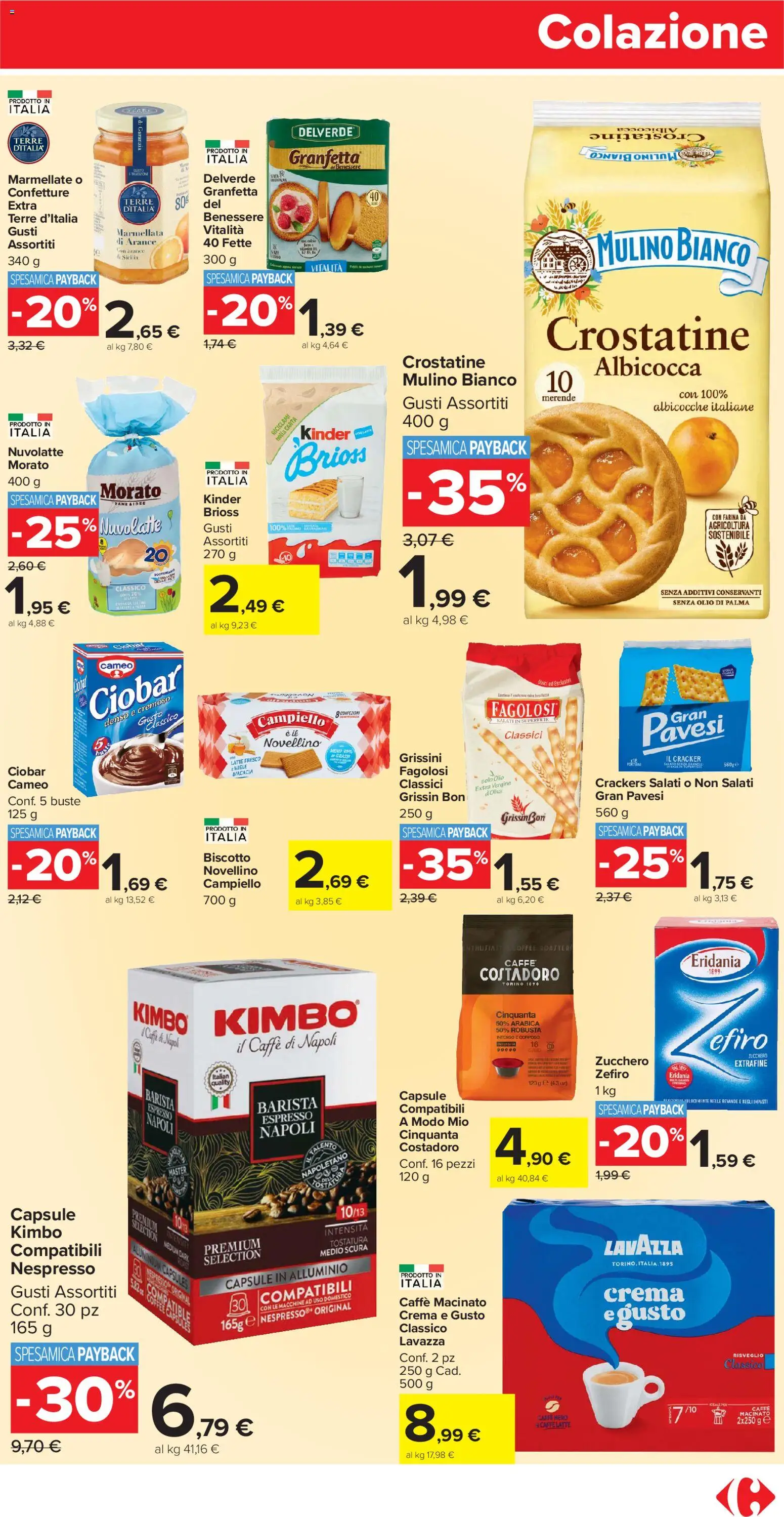 Volantino Carrefour del 02.01.2026 | Pagina: 11 | Prodotti: Caffè, Zucchero, Farina, Albicocche