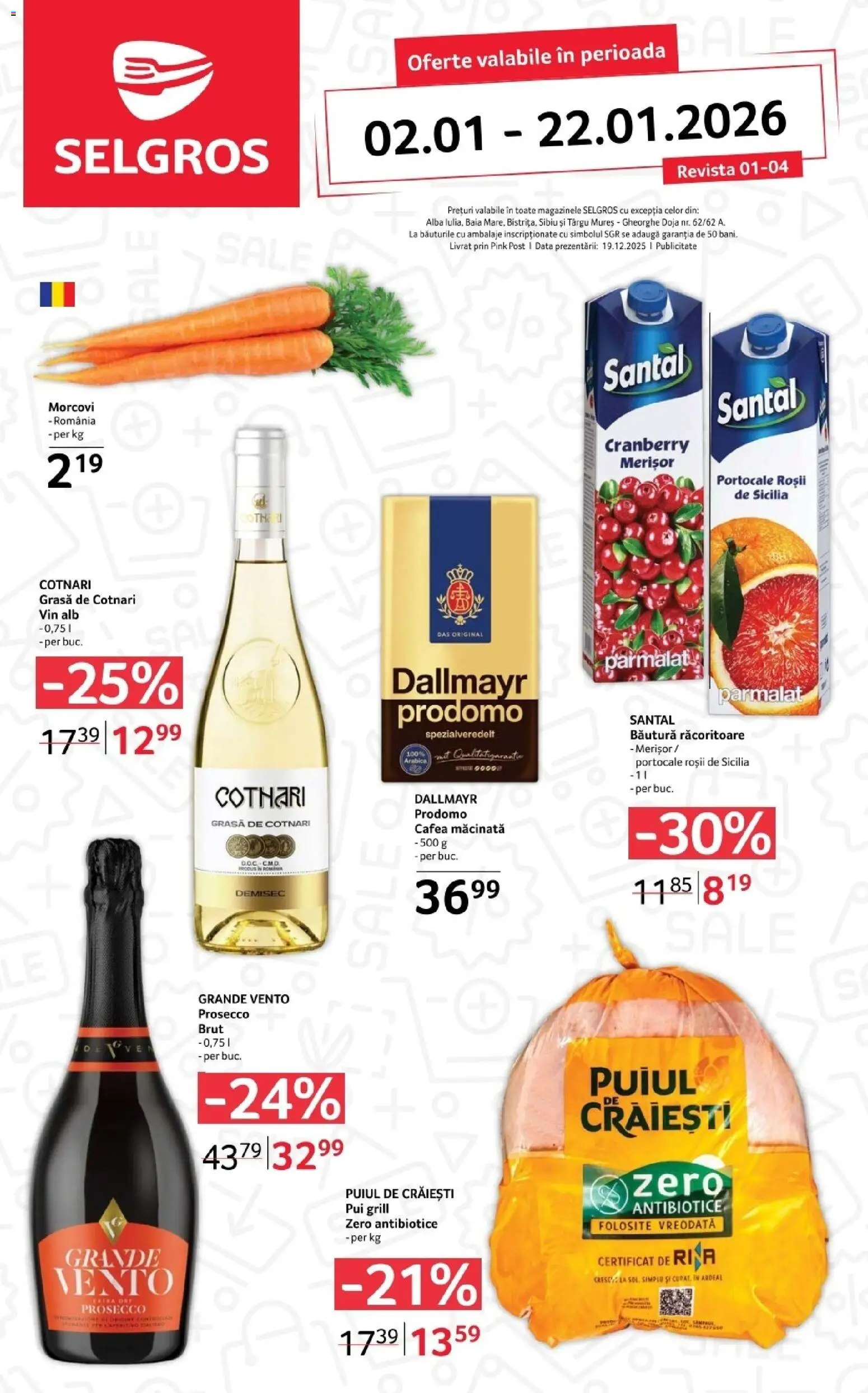 Noul catalog Selgros – valabil de la 02.01.2026 | Pagină: 1 | Produse: Grill, Cafea, Portocale, Roșii