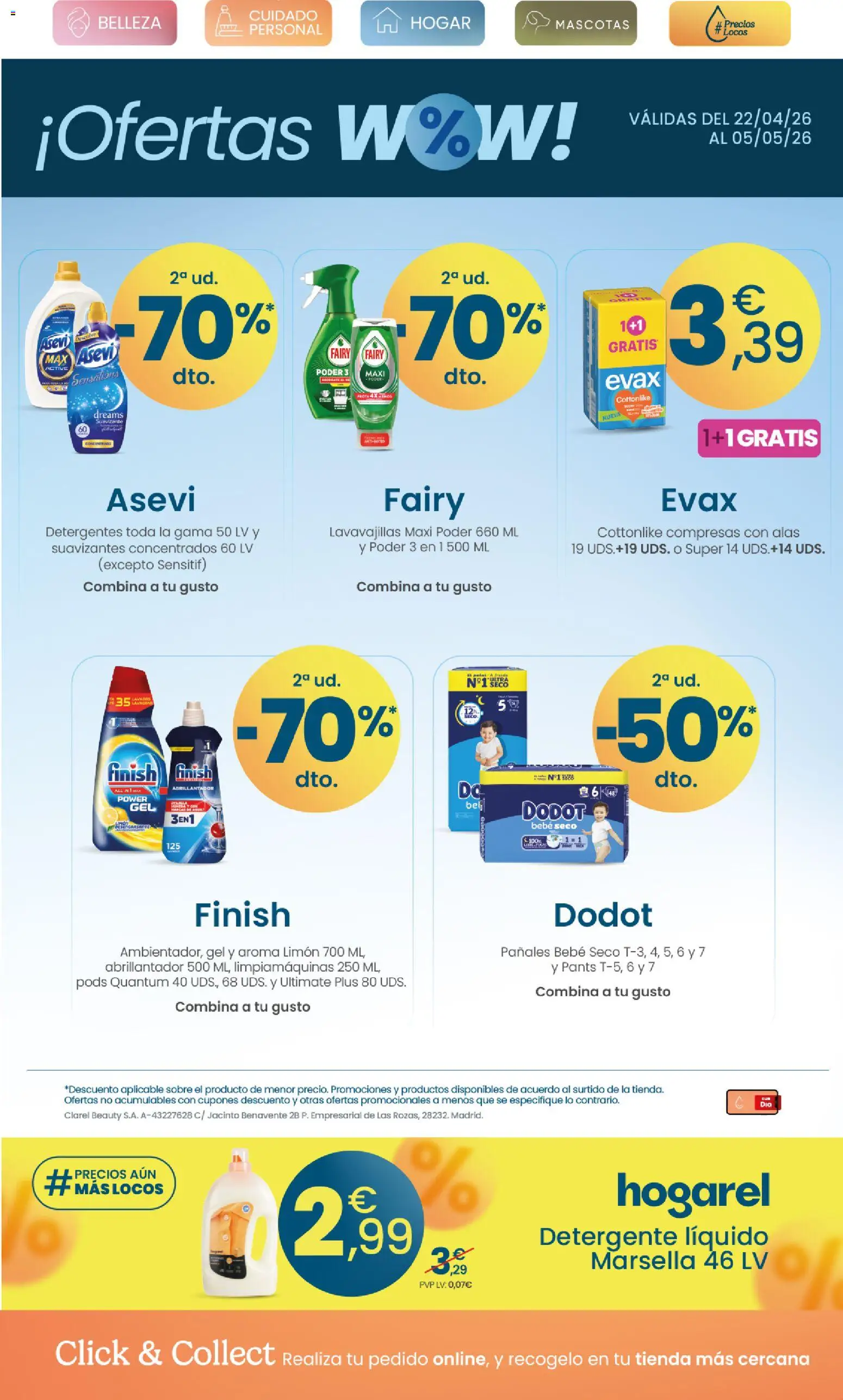 Clarel - folleto │ válido desde el 22.04.2026 | Página: 16 | Productos: Detergente líquido, Suavizante, Lavavajillas, Γλυφιτζούρι