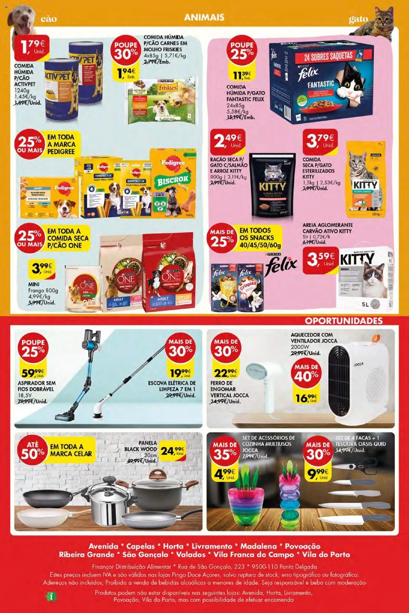 Pingo Doce Poupe Esta Semana Açores │ válido de 05.03.2026 | Página: 28 | Produtos: Ferro de engomar, Areia, Aspirador, Salmão