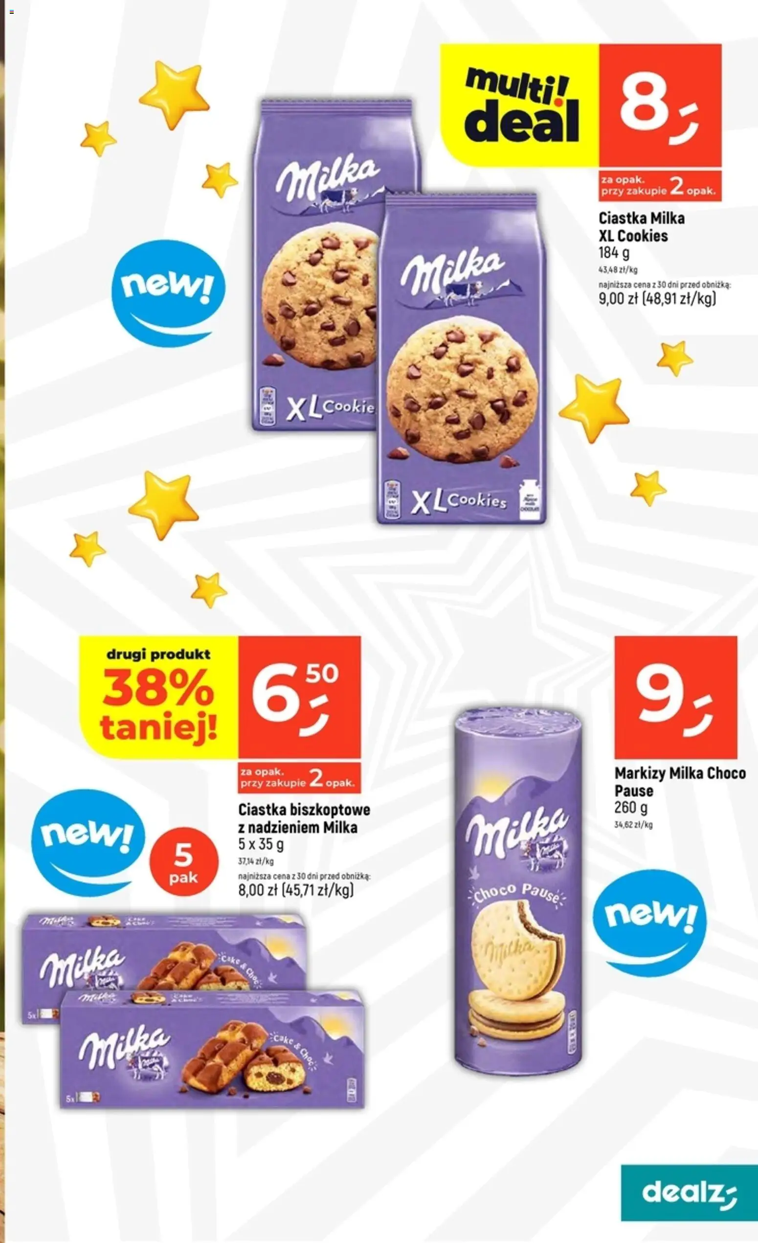 Dealz Gazetka od 30.10.2025 | Strona: 25 | Produkty: Milka, Ciastka