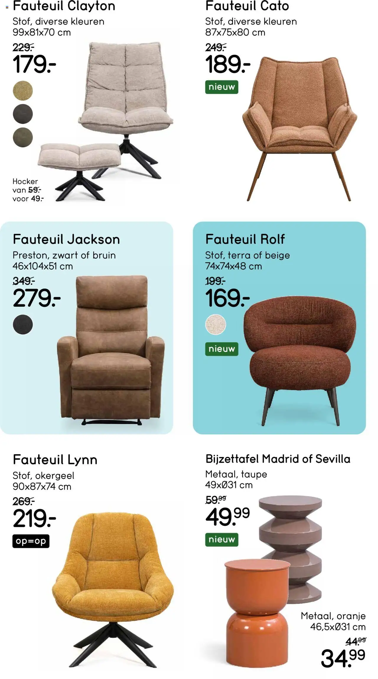 {H1} | Pagina: 14 | Producten: Fauteuil